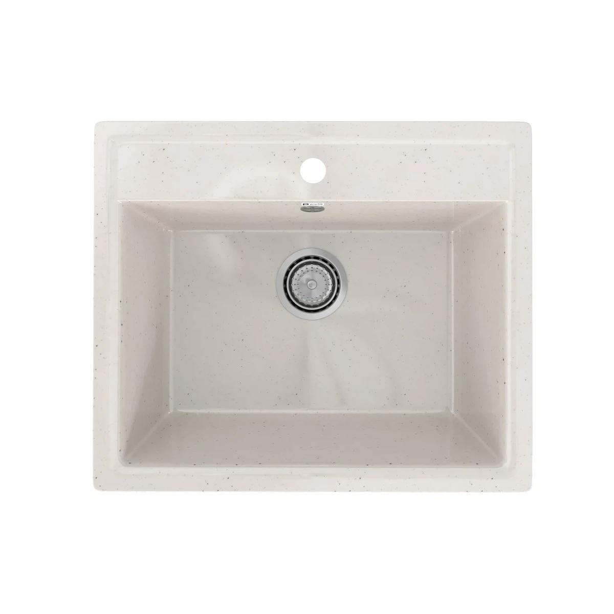 Изображение товара Кухонная мойка Practik PR-M-565-001 (без сифона), белый камень, искусственный камень