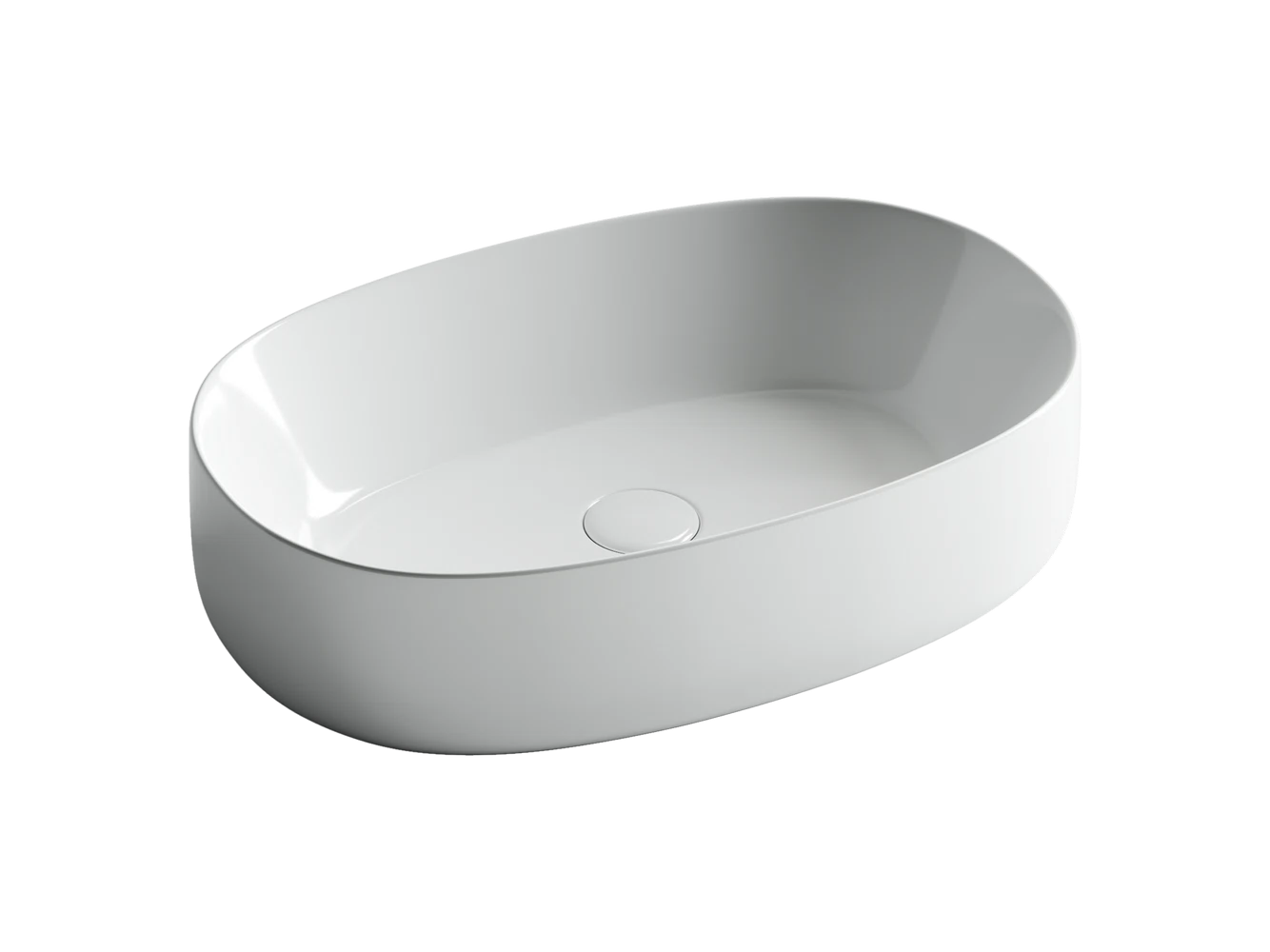 Изображение товара Умывальник овальный накладной Element 540x350x145 мм Ceramica Nova