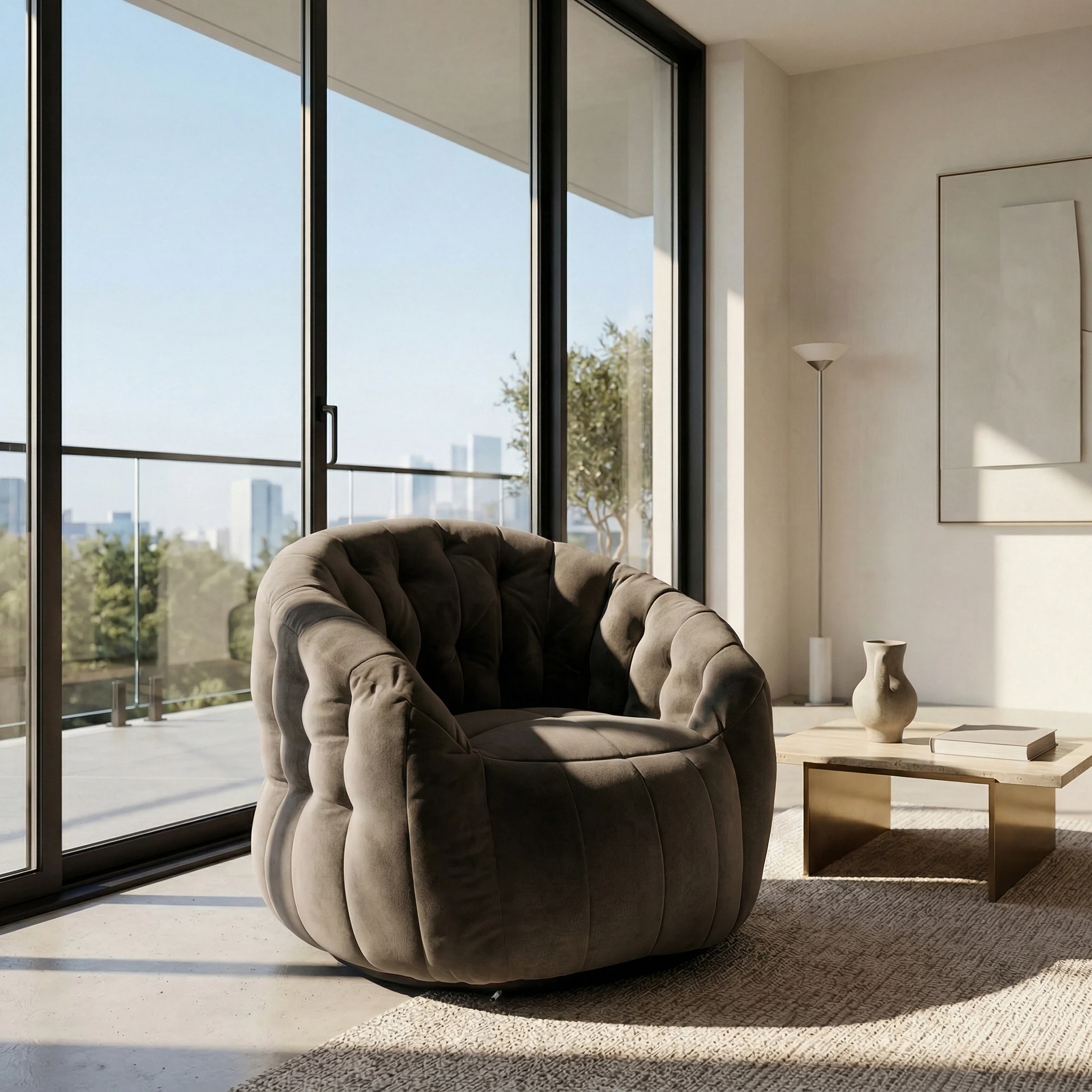 Изображение товара Кресло бескаркасное Nrava Darvin коричневый