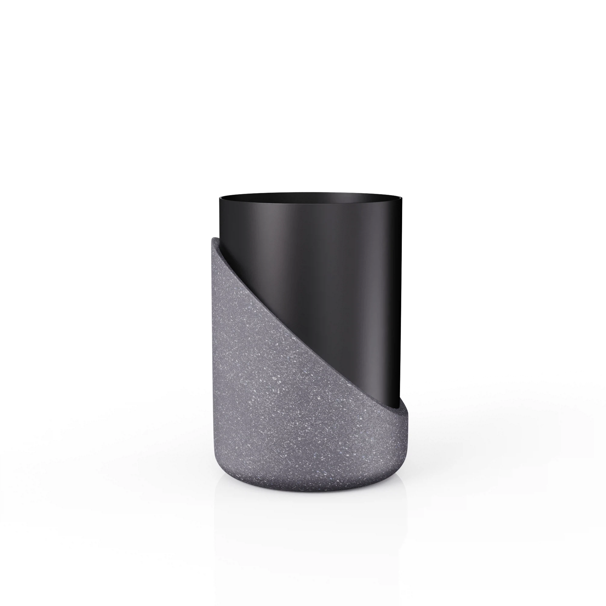 Изображение товара Стакан для зубных щеток настольный, GRANIT DARK, полирезин