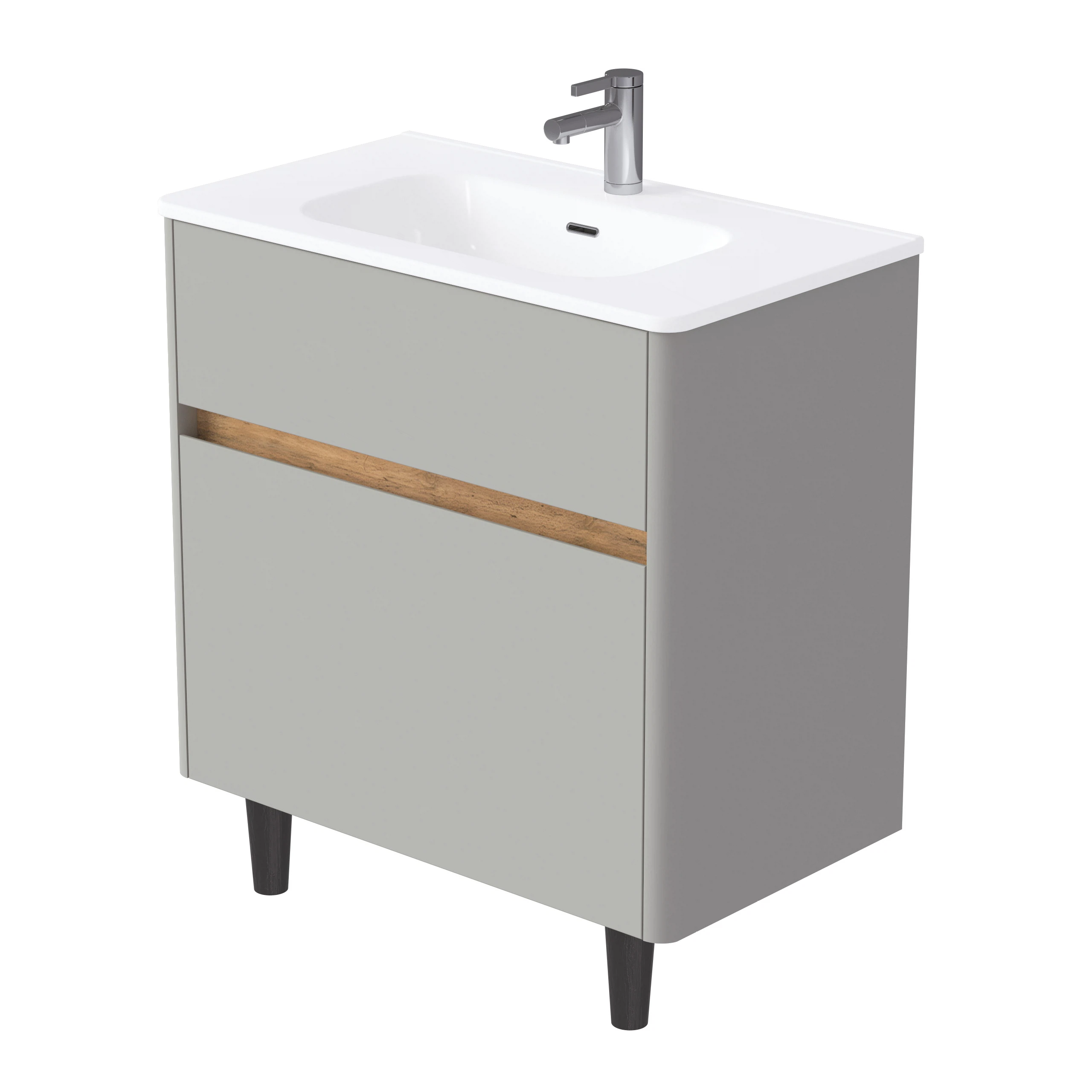 Изображение товара Тумба Mona 80Н 800х870х453 агатовый серый под раковину