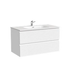 Изображение товара Подвесная тумба SANCOS Folk 890x445x500 с двумя ящиками Bianco арт.FL90W