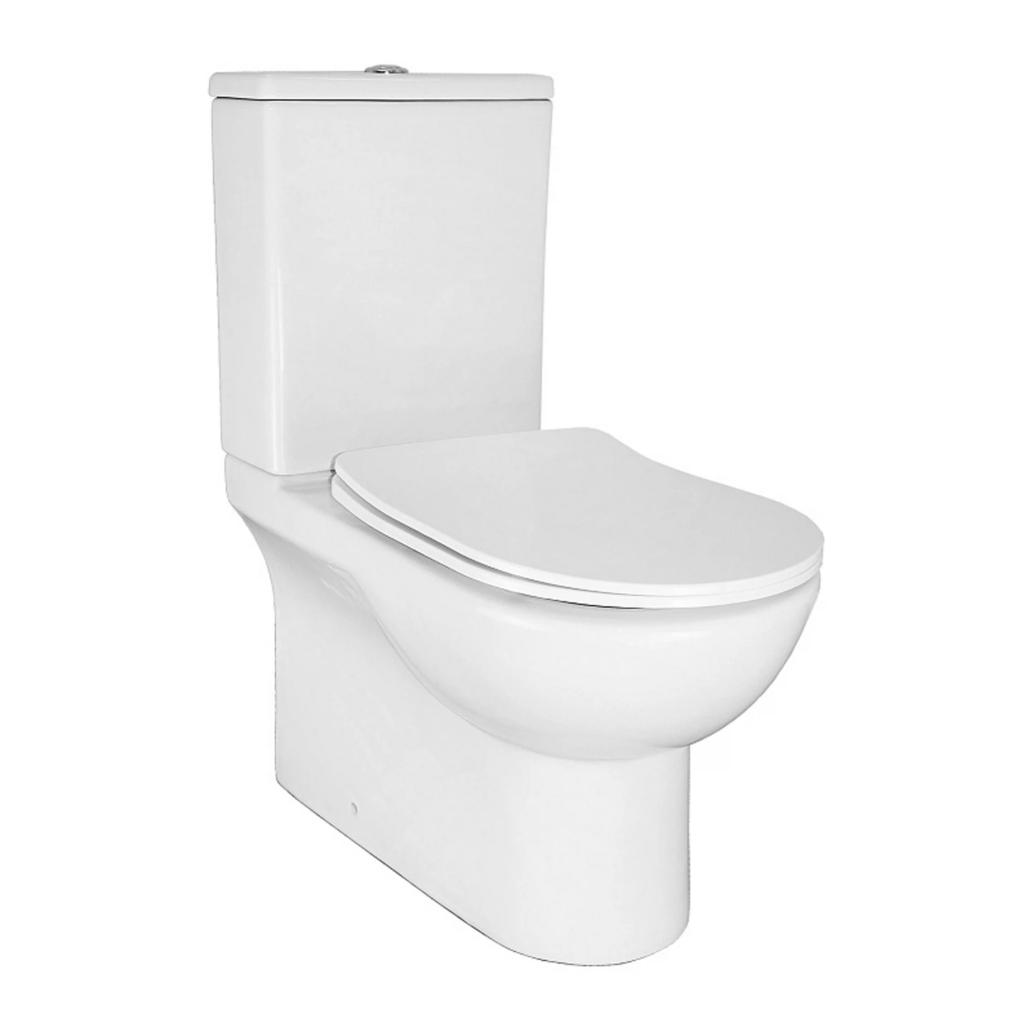 Изображение товара Унитаз напольный с бачком безободковый с быстросъемным сиденьем микролифт Azario Ambra AZ-848