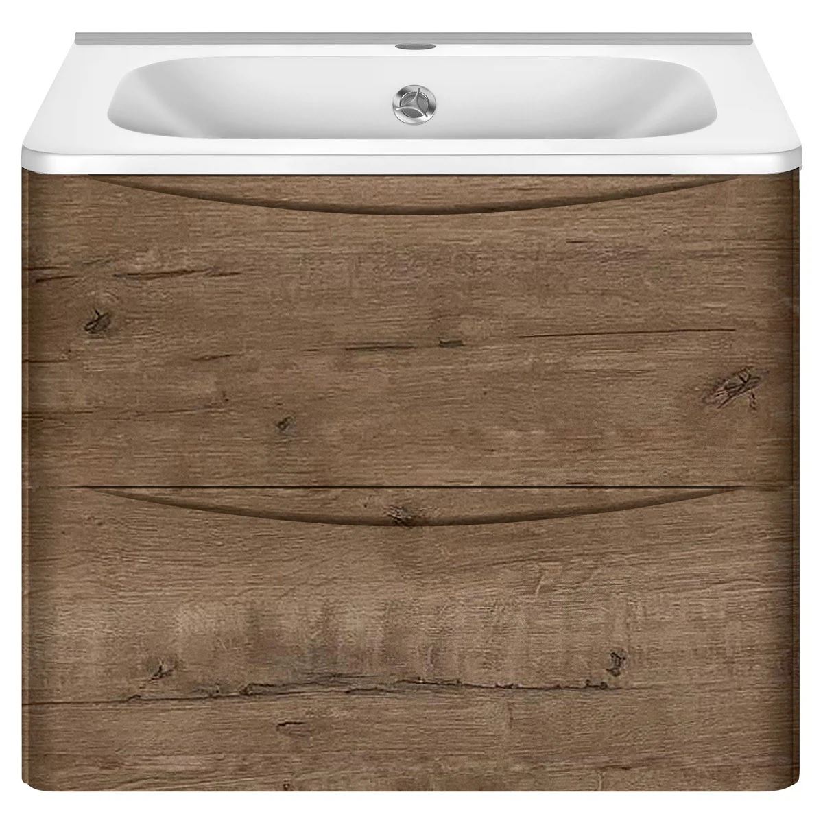 Изображение товара Подвесная тумба под раковину Vincea Paola 600 с 2 ящиками soft close V.Oak