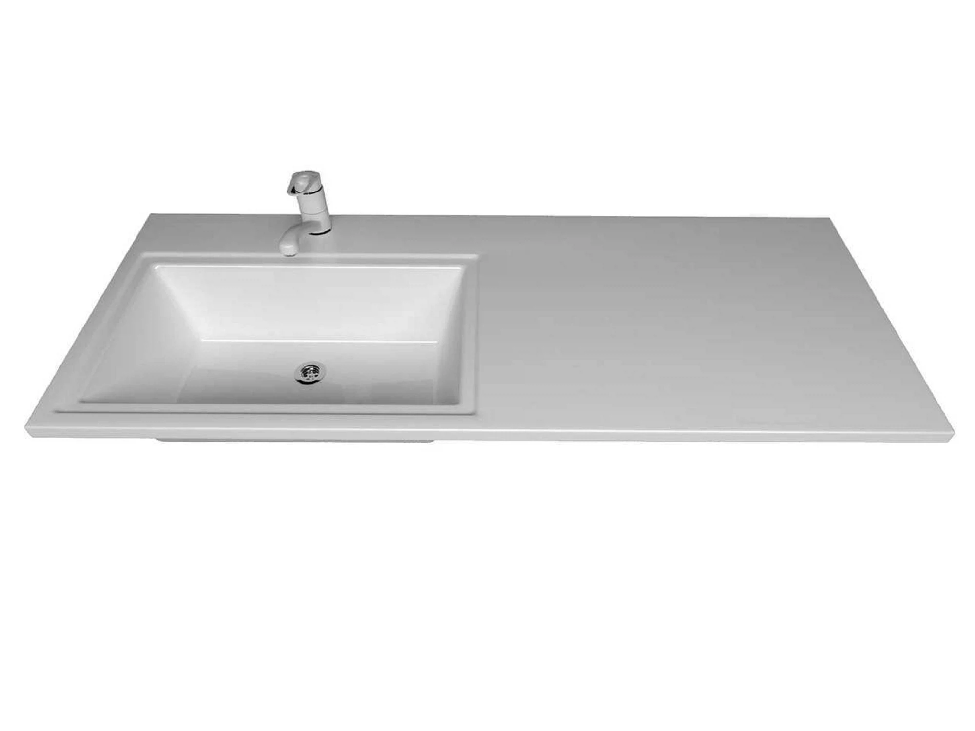 Изображение товара Раковина в ванную над стиральной машиной Komfort 120 левая со столешницей