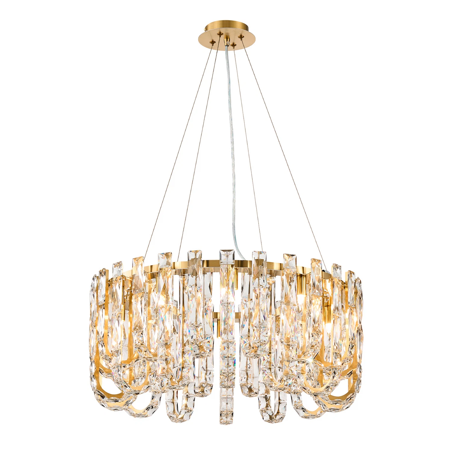 Изображение товара Favourite 4721-14P: подвесная люстра с кристаллическим декором, 60x130 см