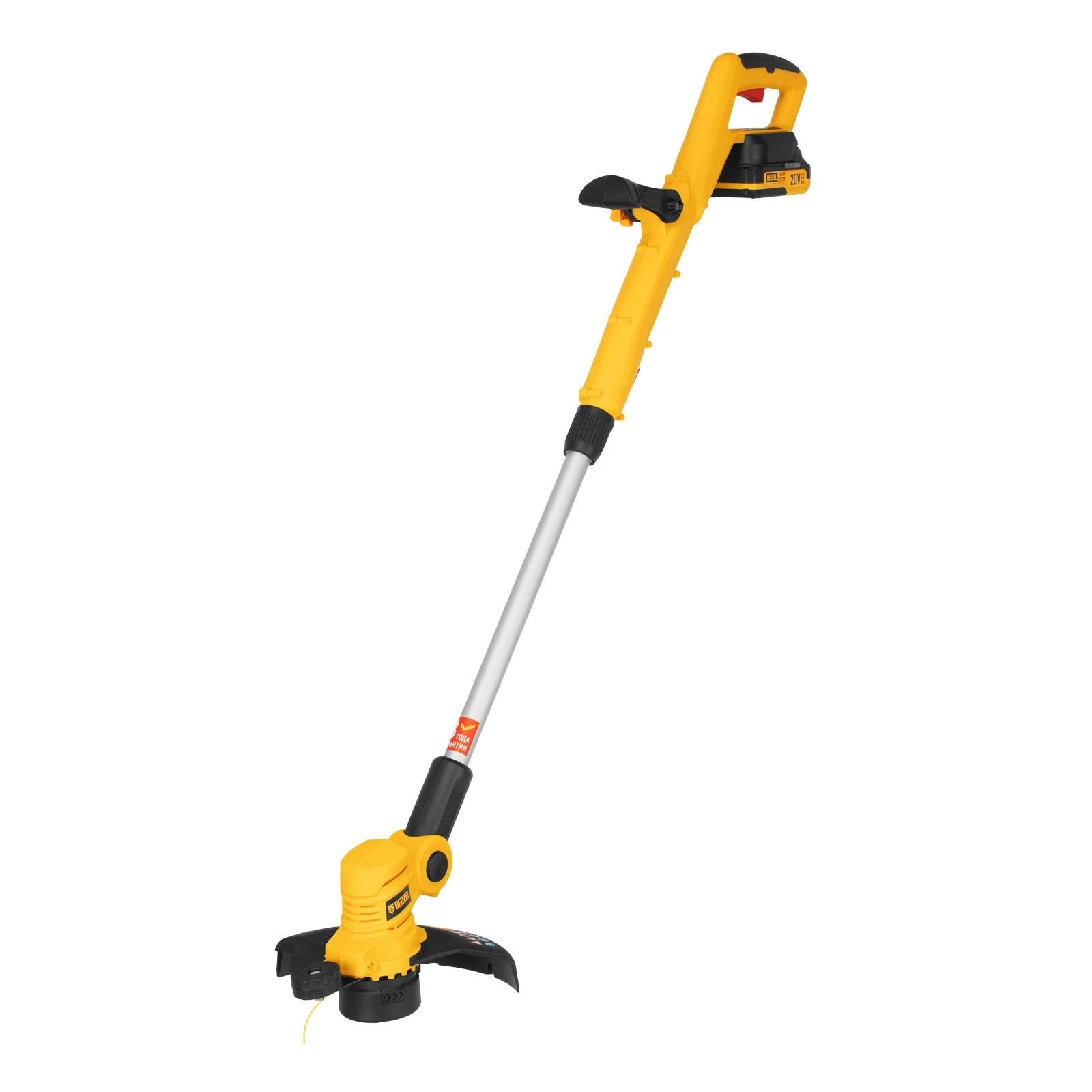 Изображение товара Триммер аккумуляторный GT-230, 230 мм, Li-Ion, 20 В, Denzel 58701