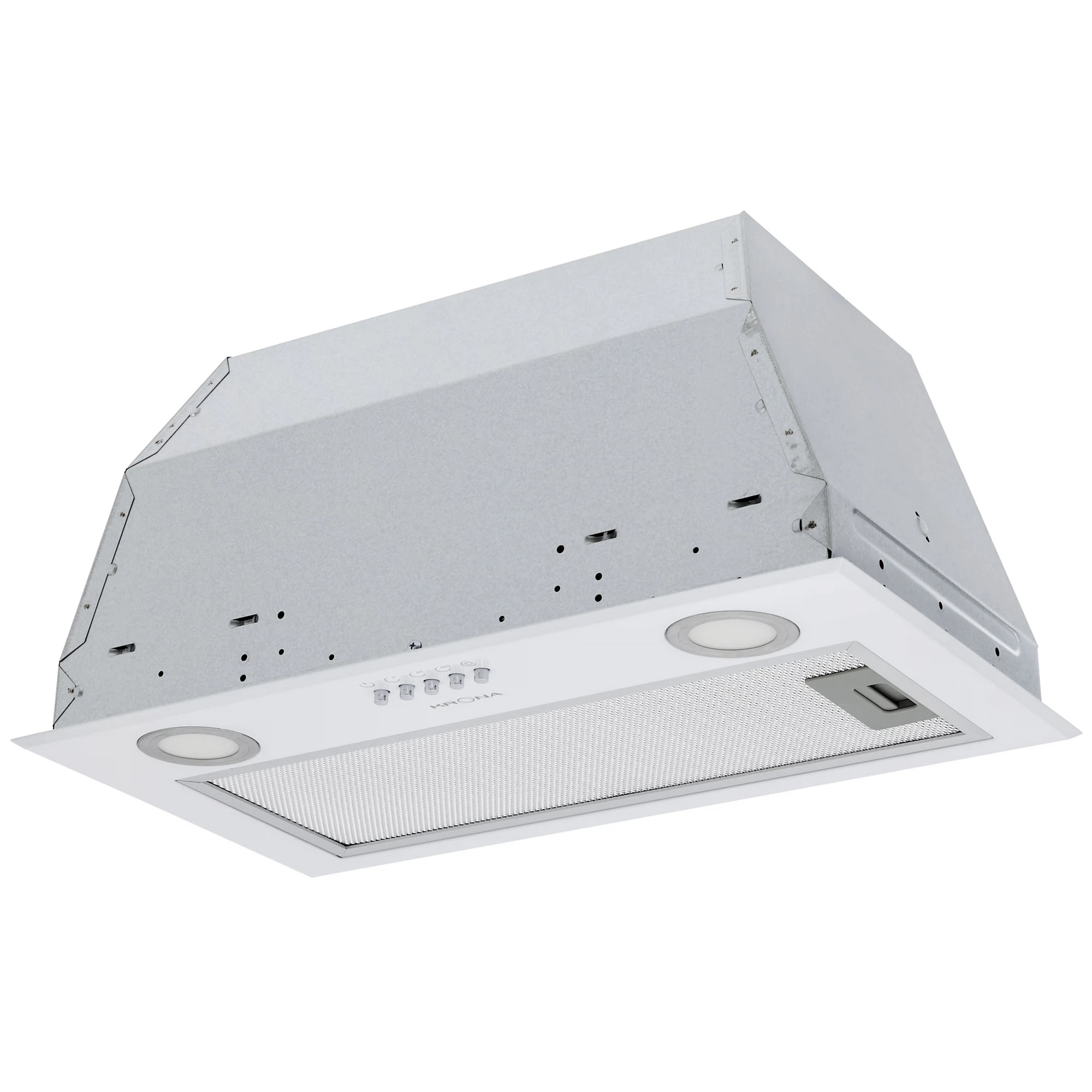 Изображение товара Вытяжка кухонная KRONA ADEL 600 WHITE PB встраиваемая белая 60 см