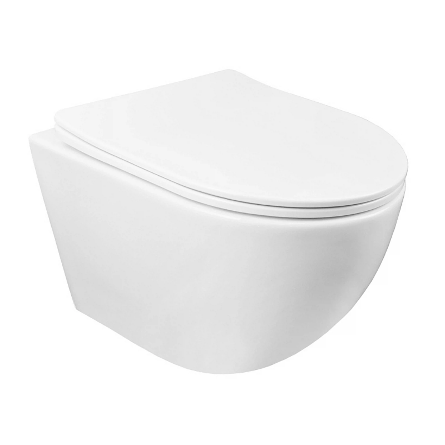 Изображение товара Унитаз подвесной безободковый с быстросъемным сиденьем микролифт Azario Gloria AZ-2003