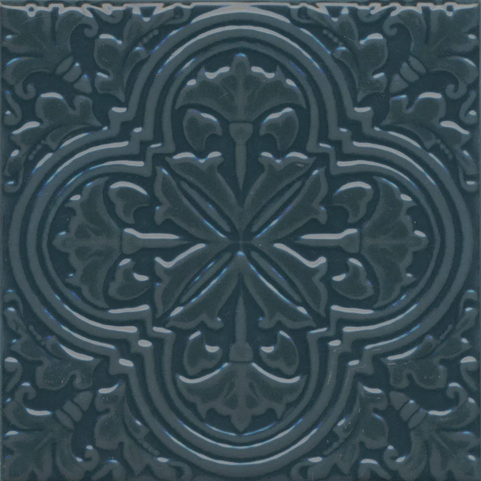 Изображение товара Декор Фес бирюзовый глянцевый 15x15 см Kerama Marazzi KMD3STA004BN