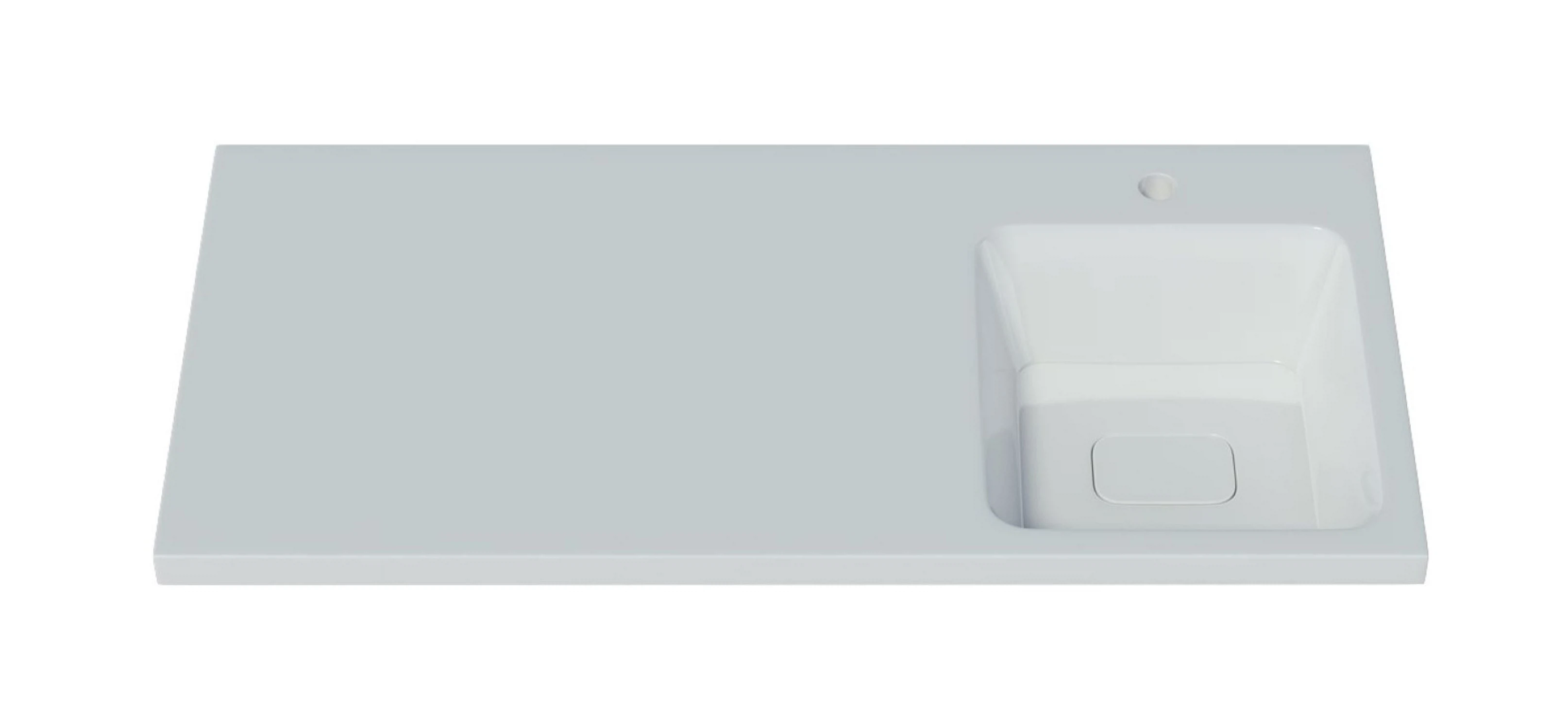 Изображение товара Раковина для ванной комнаты Madera Kamilla 100 правая 1000x480мм искусственный мрамор белая