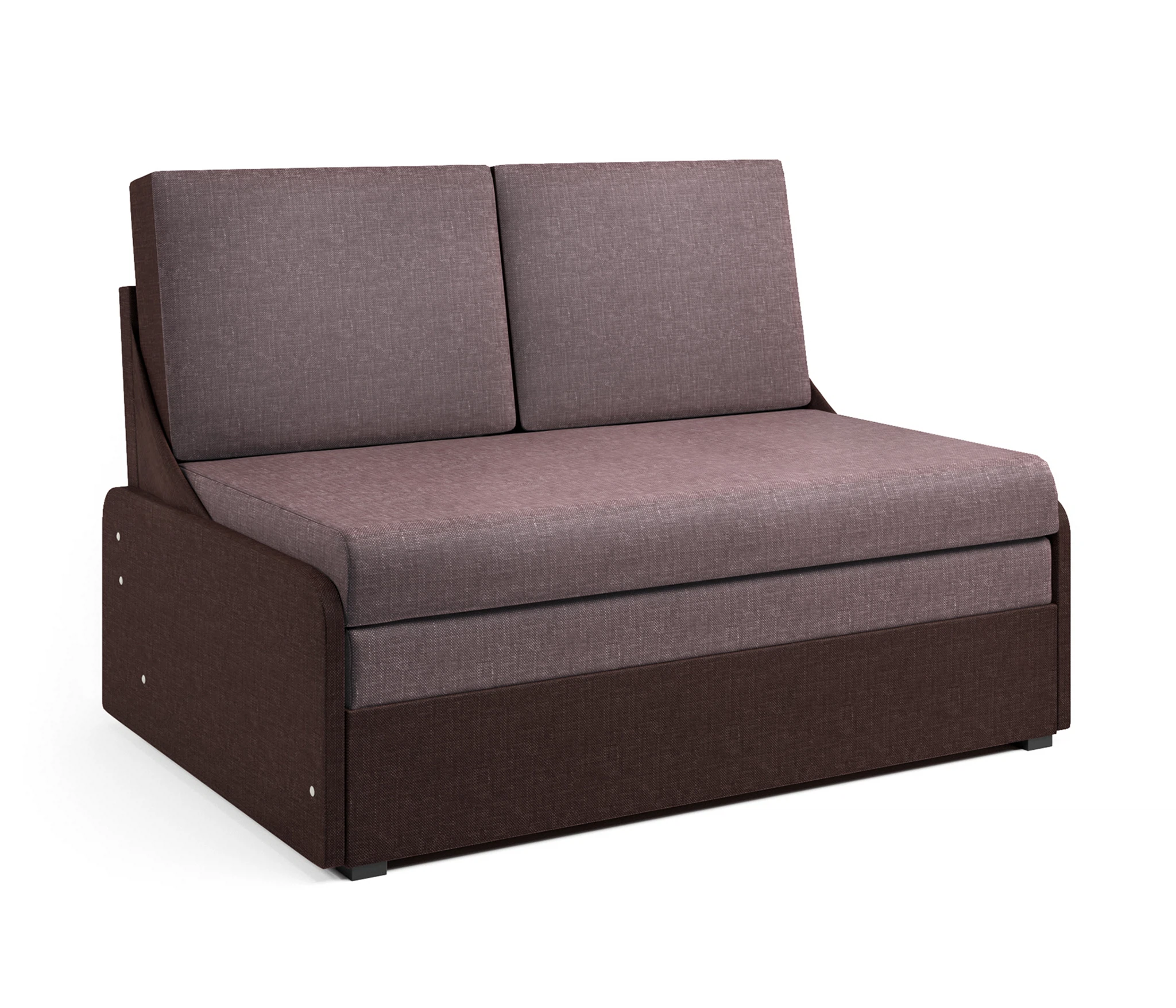 Изображение товара Диван-кровать Уют-2 шоколад и латте с механизмом французская раскладушка