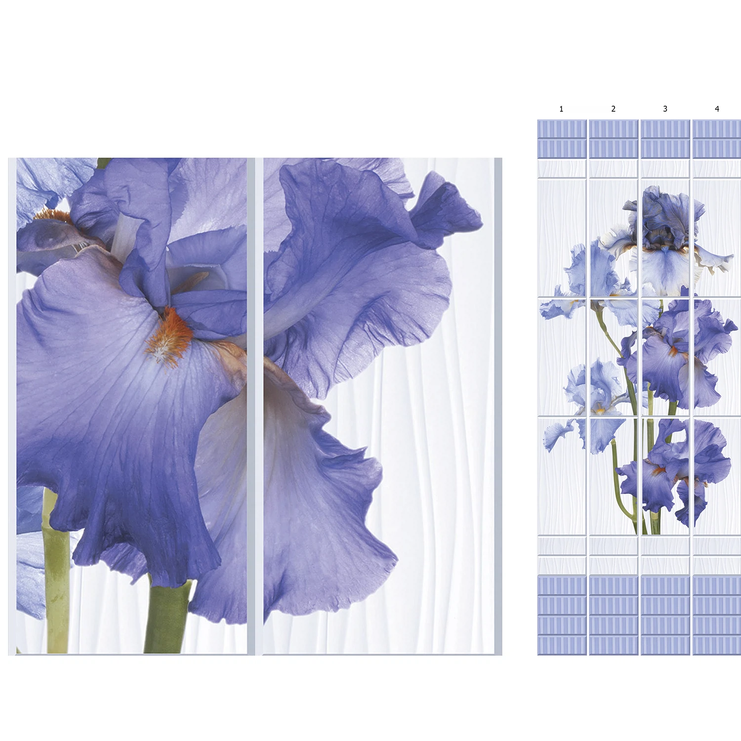 Изображение товара Панель ПВХ Unique Ирис 4 шт