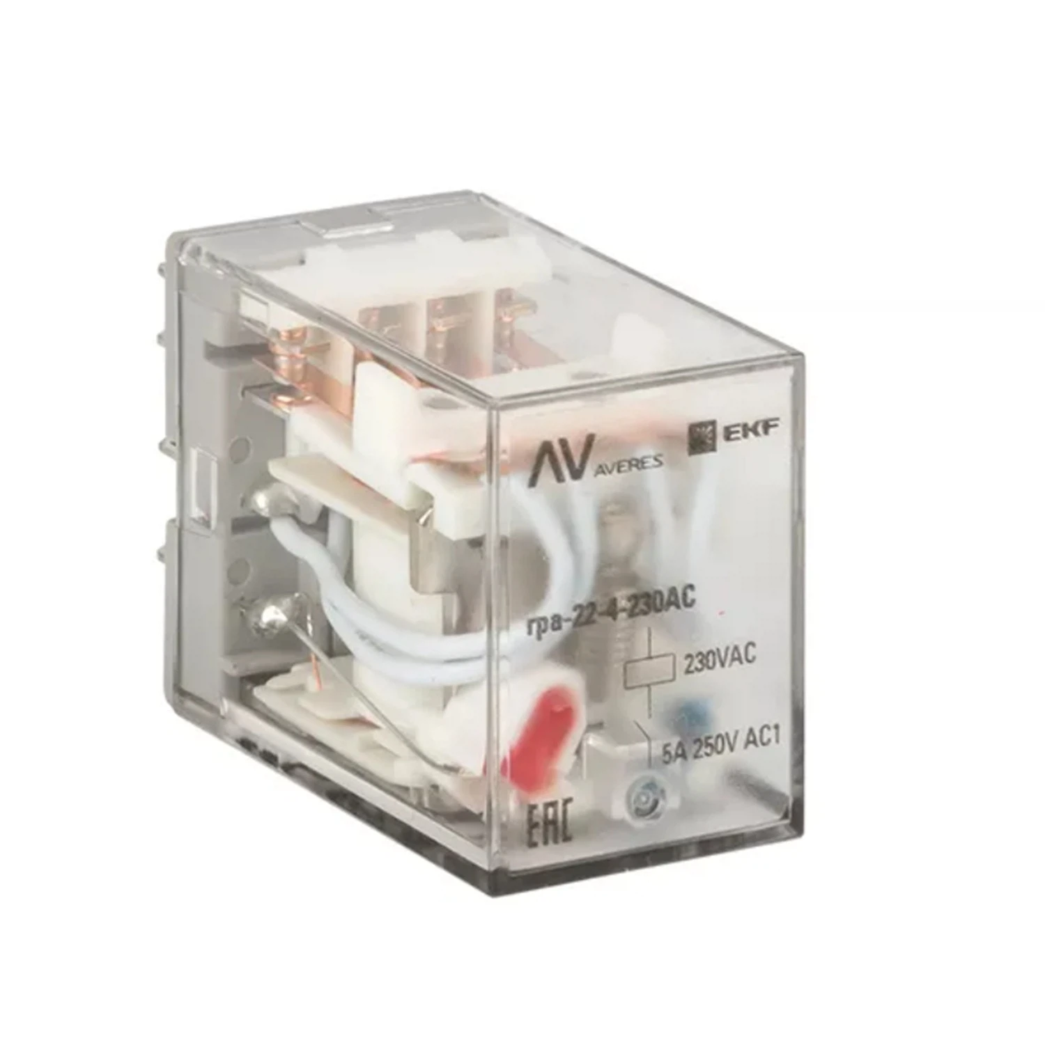 Изображение товара Реле промежуточное EKF Averes RPA 22/4 5A 230В AC