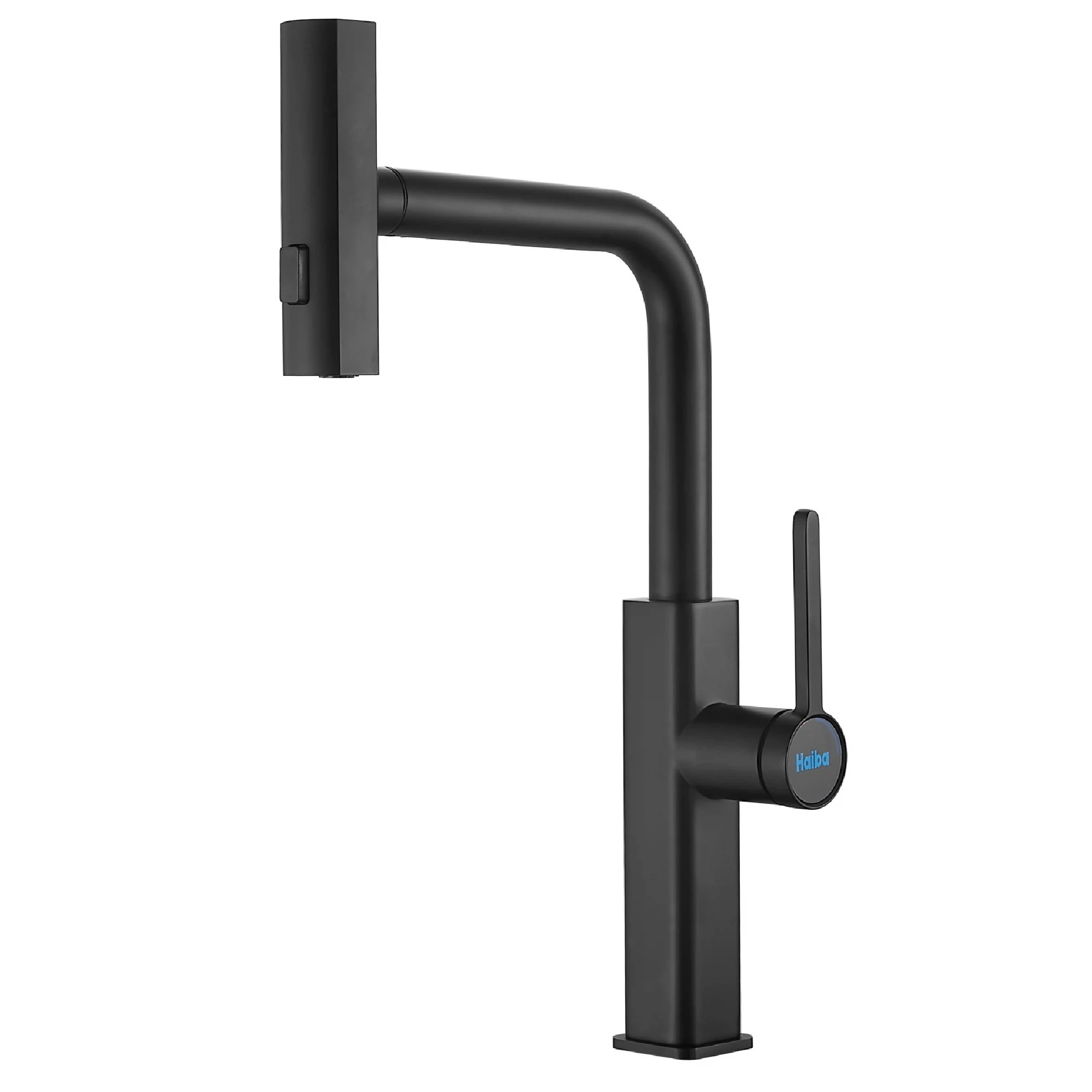 Изображение товара Смеситель для кухни с мультифункциональным изливом Haiba HB73824-7, черный