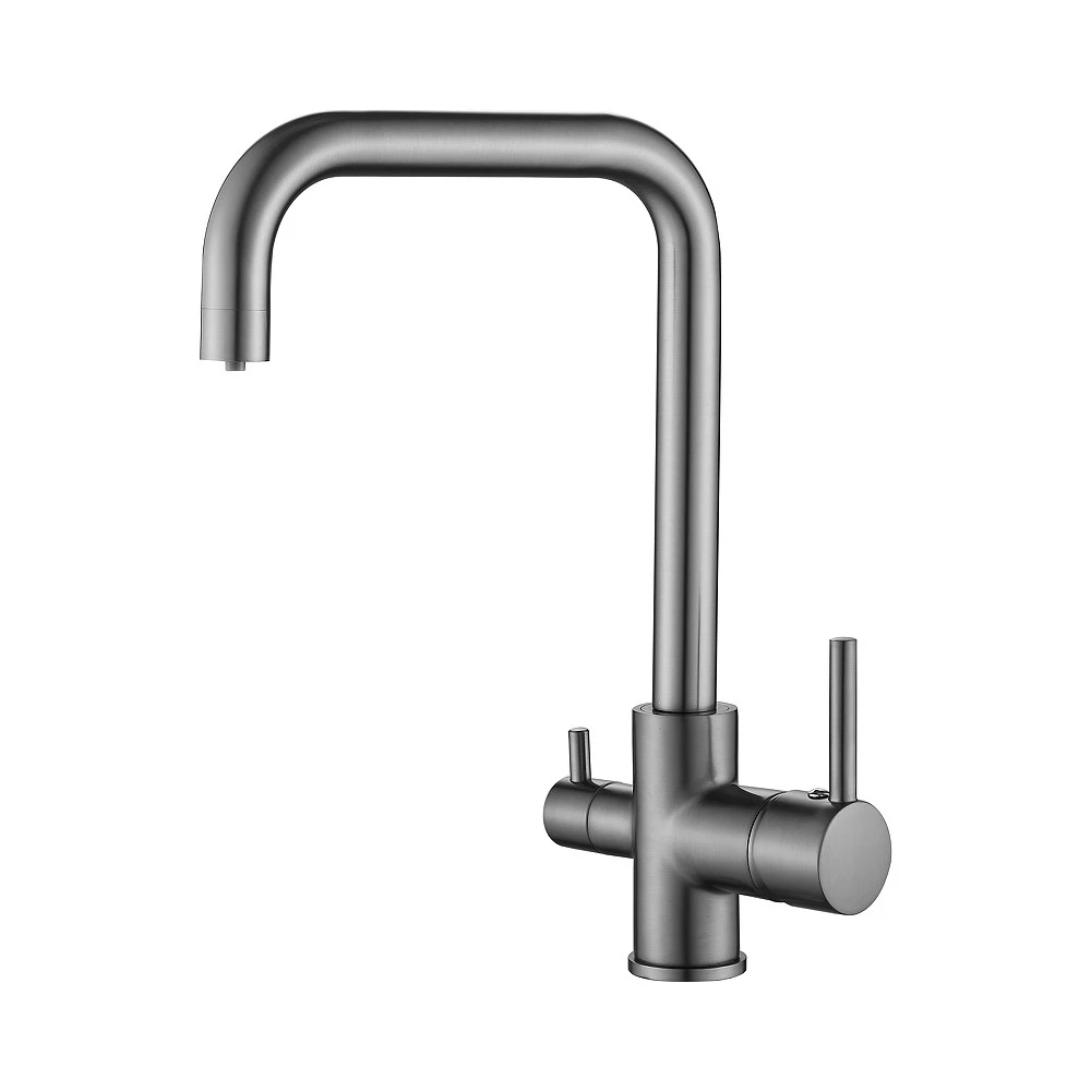 Изображение товара Смеситель для кухни с подключением фильтра BELZ B76802-3, вороненая сталь