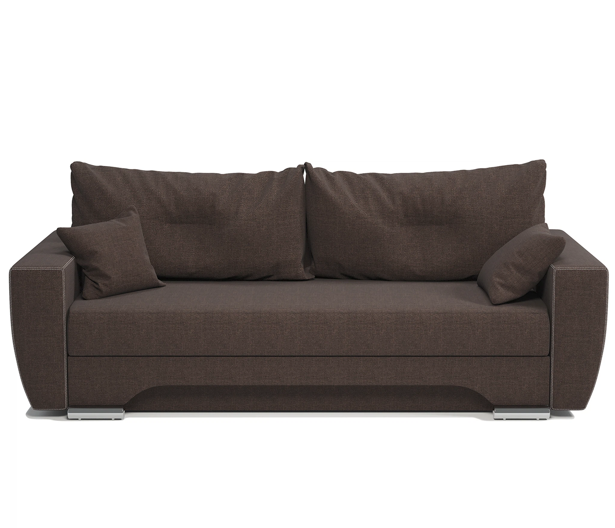 Изображение товара Диван-кровать ЕвроШаг шоколадная рогожка