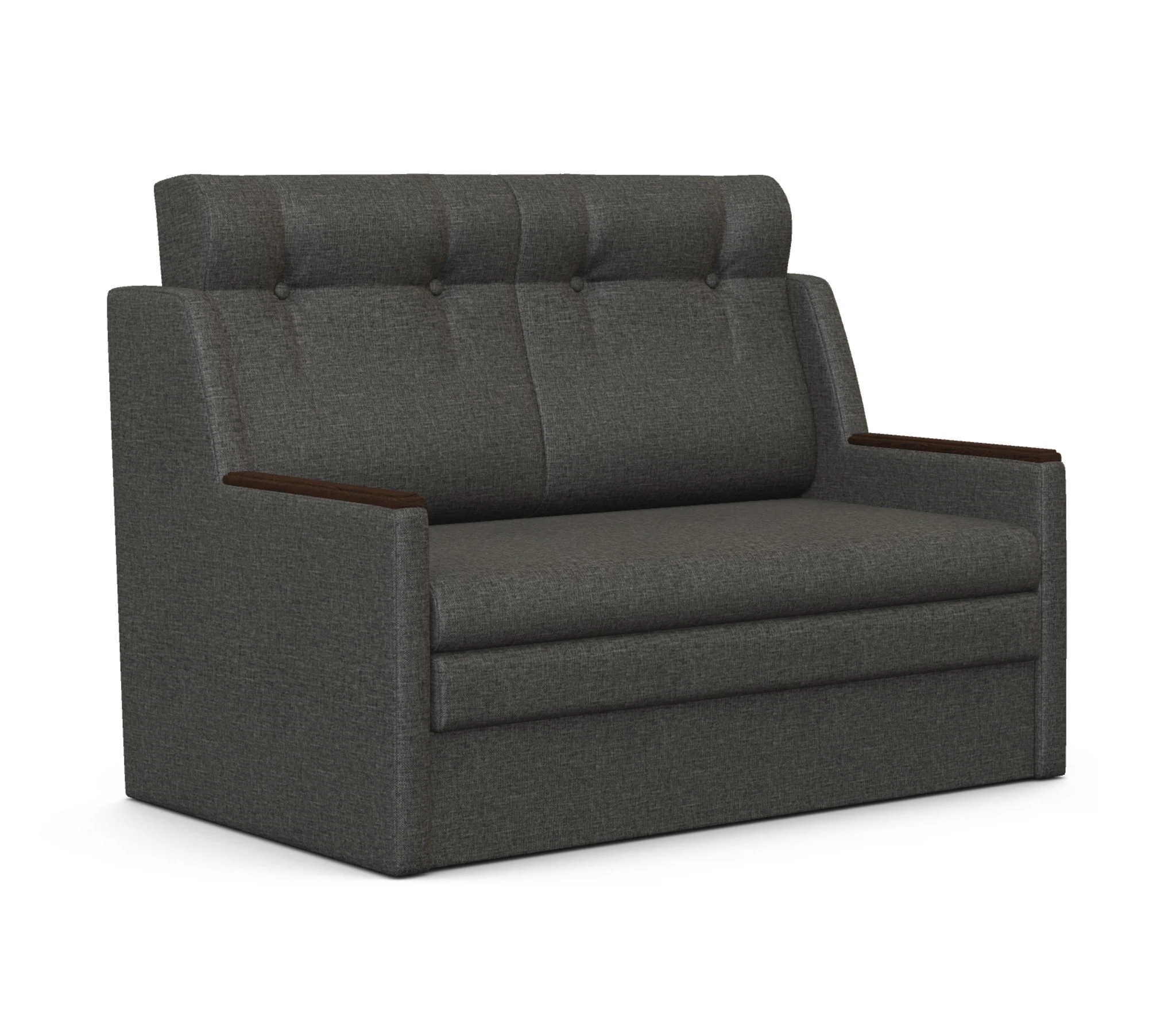 Изображение товара Диван-кровать Классика 2Д с рогожкой серого цвета