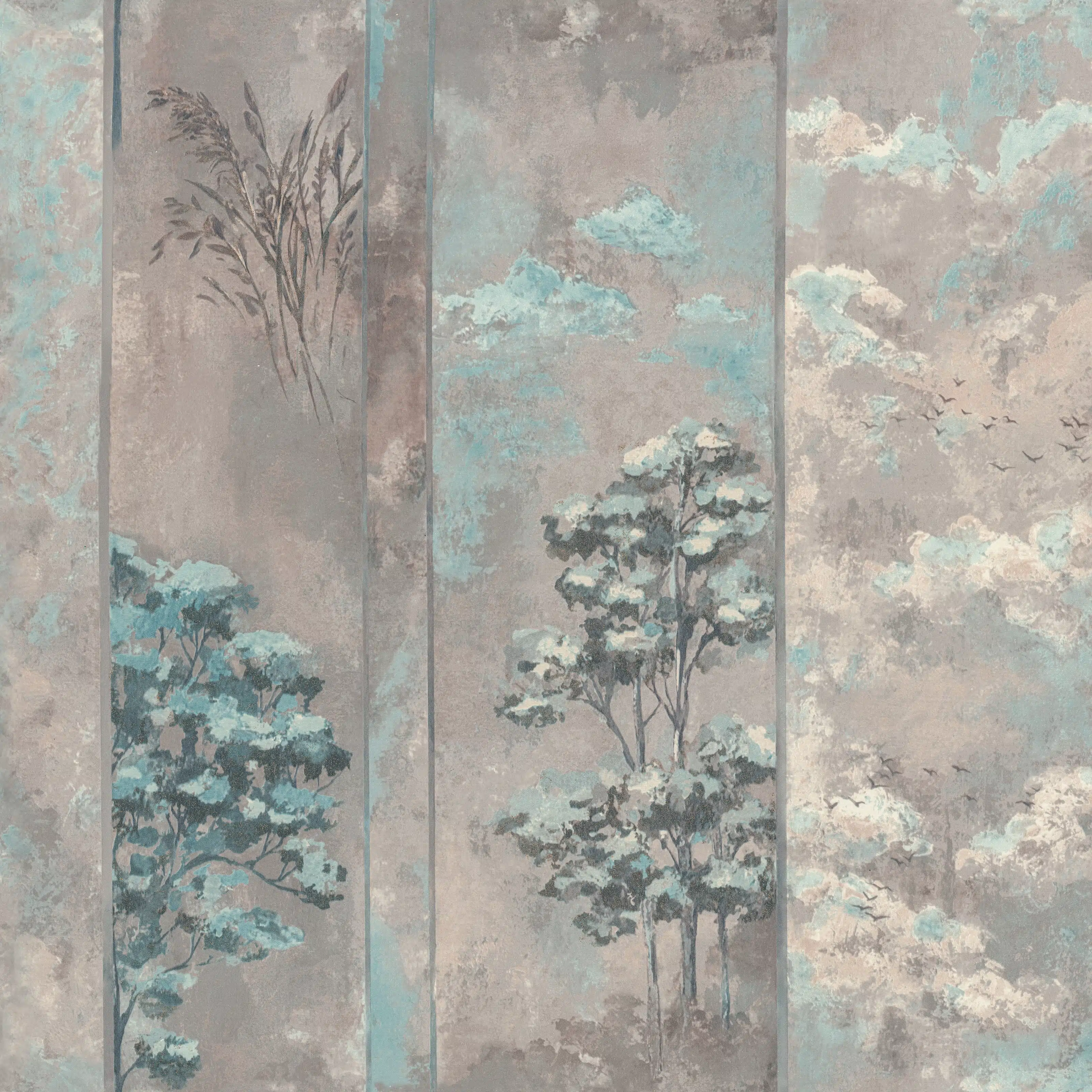 Изображение товара Флизелиновые обои Vivaldi Monte Solaro зеленые 10,05x1,06м