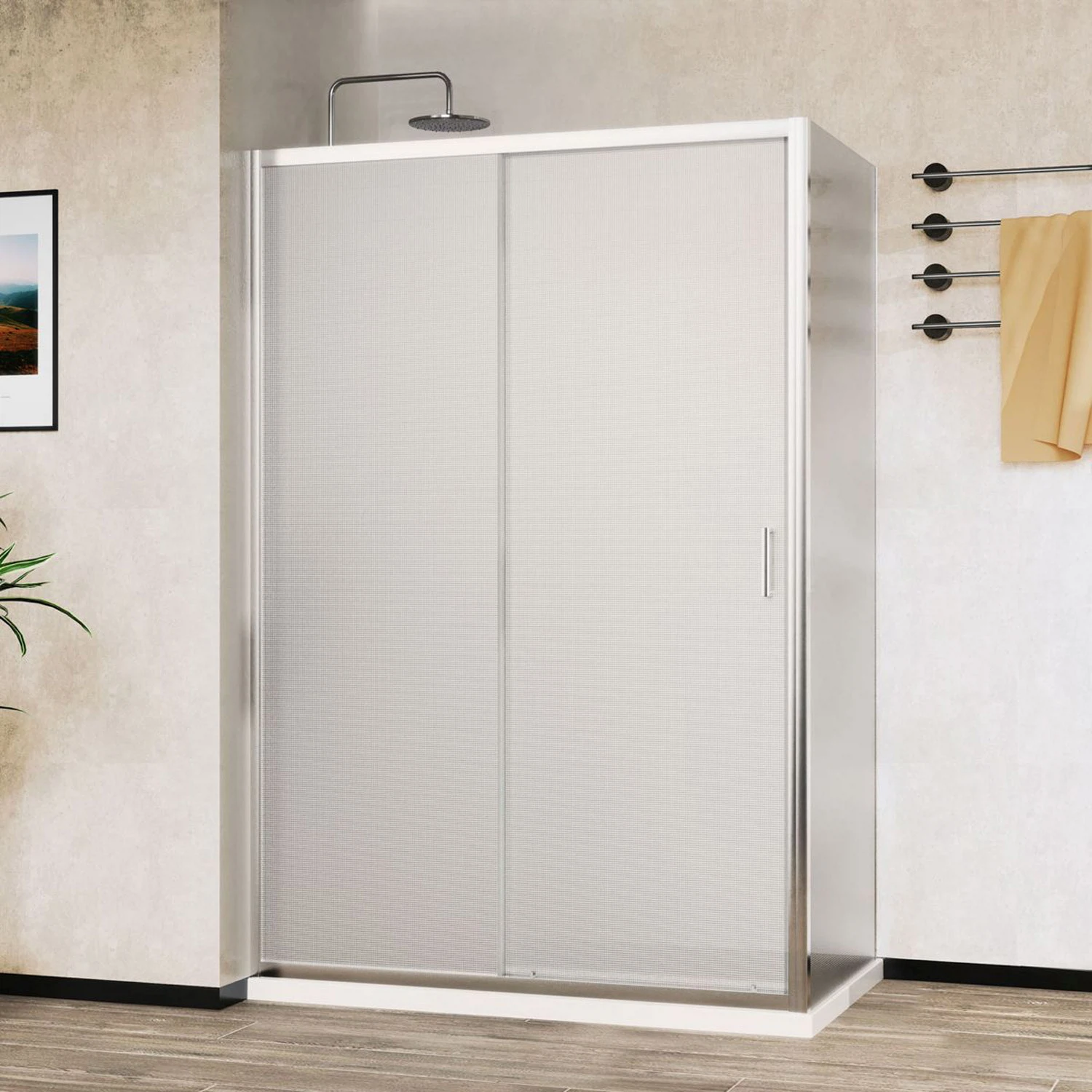 Изображение товара Душевой уголок Vincea City VSR-5CT9012MT, 900x900 мм, стекло 5 мм, хром