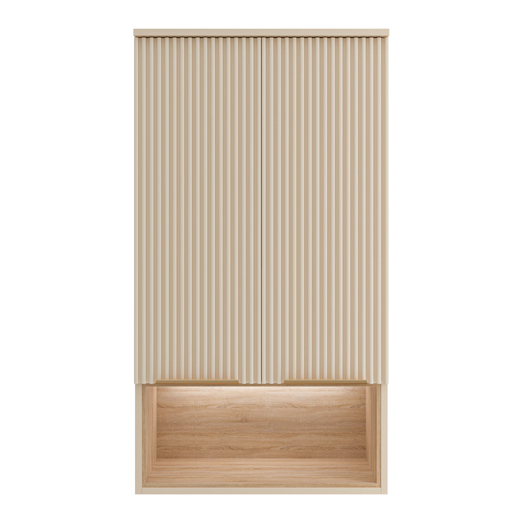 Изображение товара Подвесной шкаф для ванной комнаты Brevita Enfida бежевый 600x323x1100мм