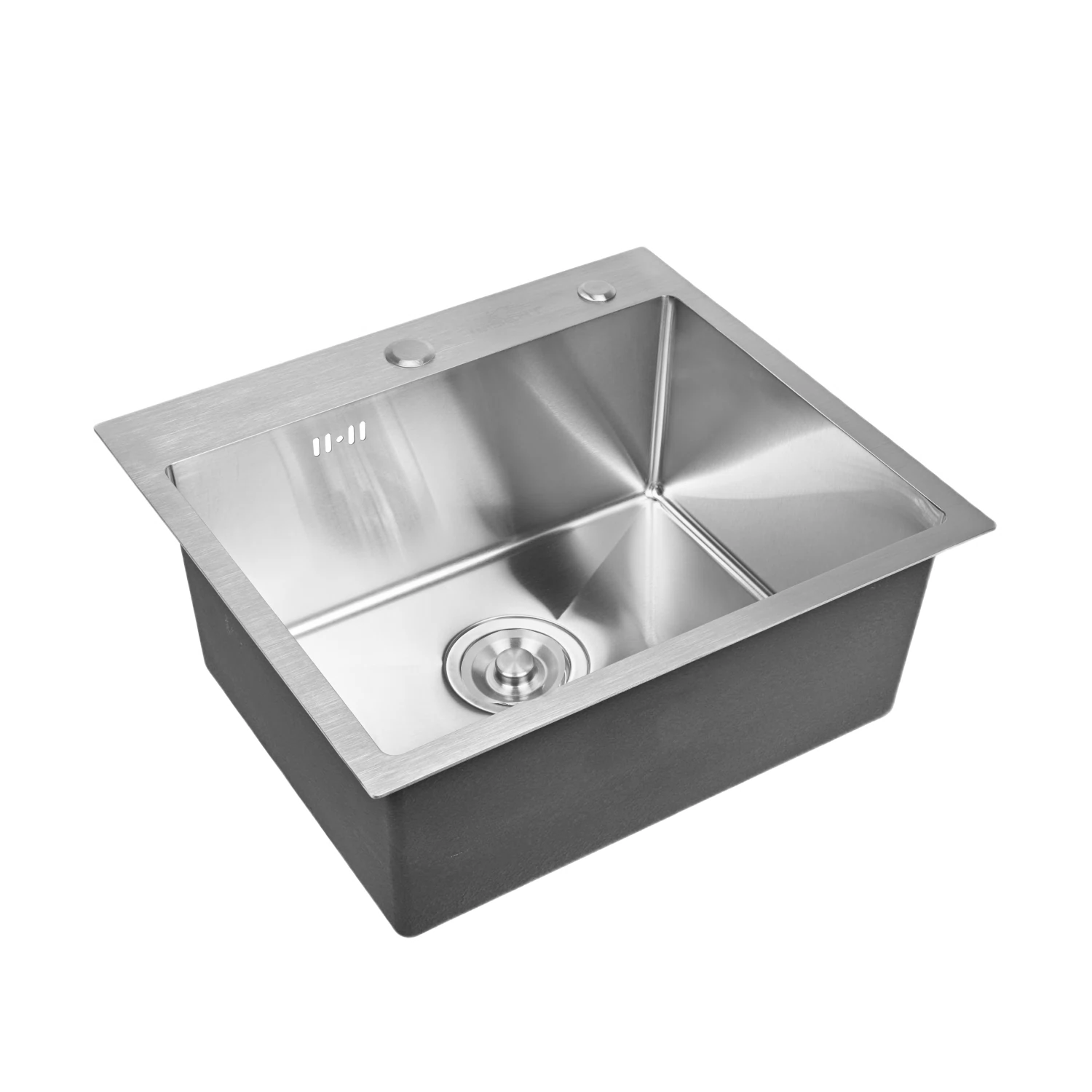 Изображение товара Кухонная мойка WISENT 58х48 см с сифоном и шумоизоляцией