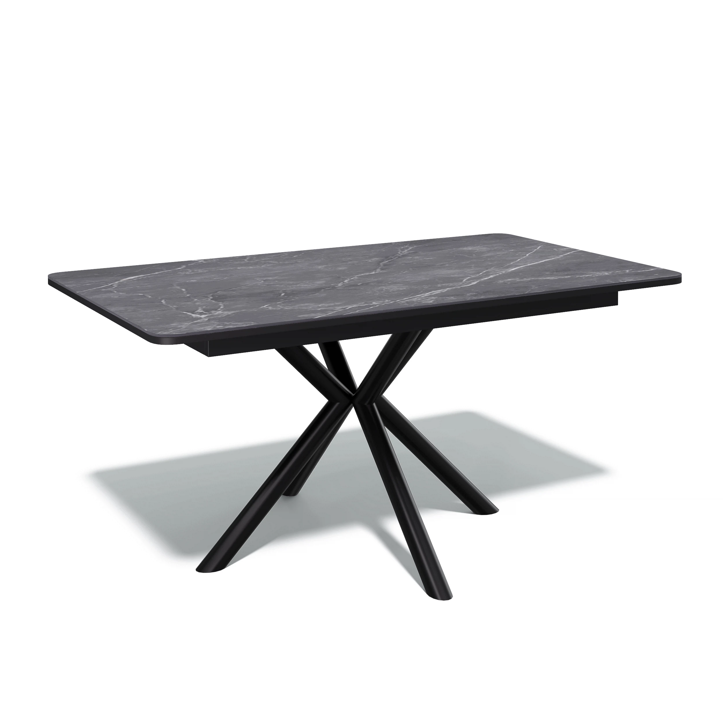 Изображение товара Стол Kenner DM1550 из керамогранита с металлическим каркасом, 90x155 см