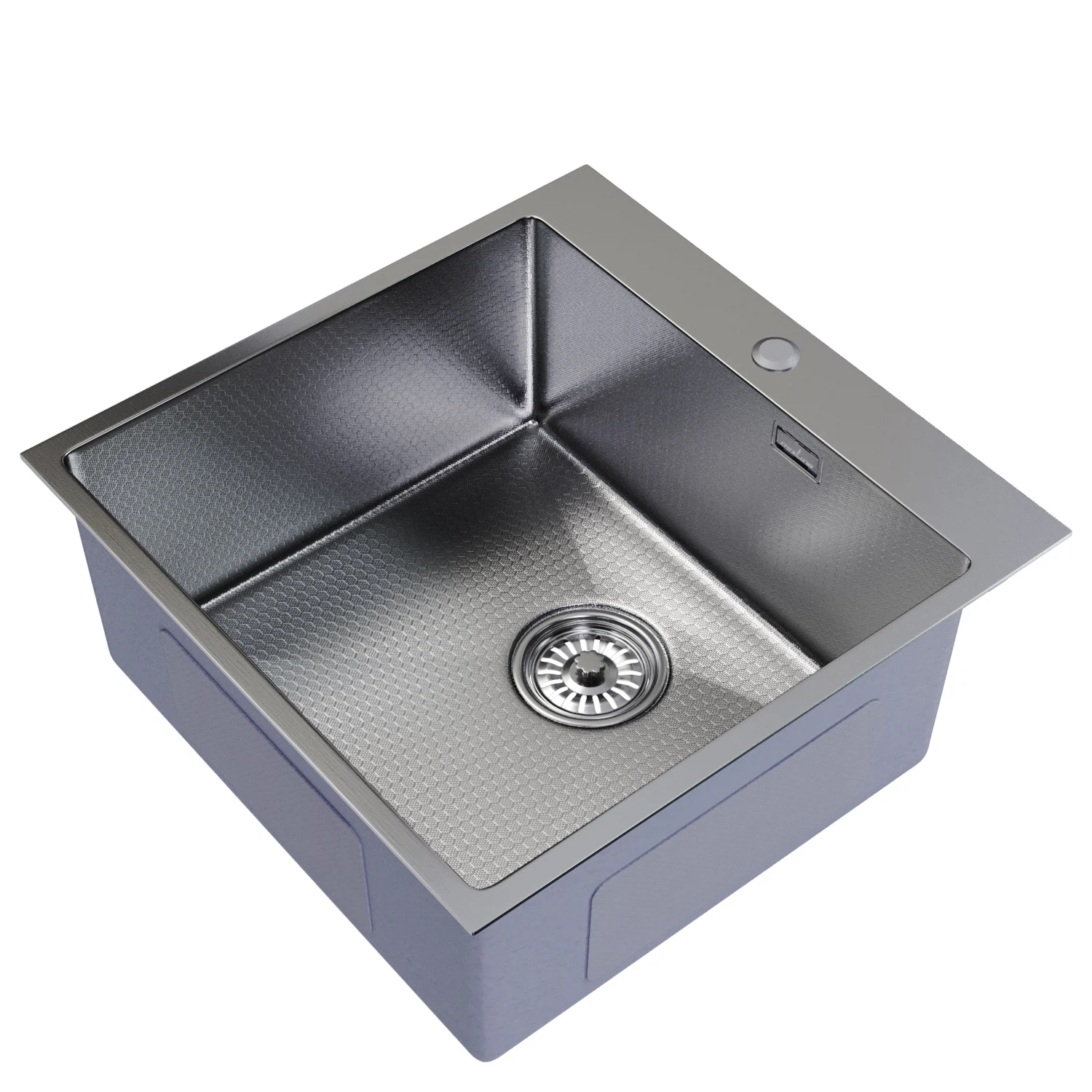 Изображение товара Кухонная мойка врезная из нержавеющей стали Mixline Pro 50х50 с сифоном сатин НАНО декор