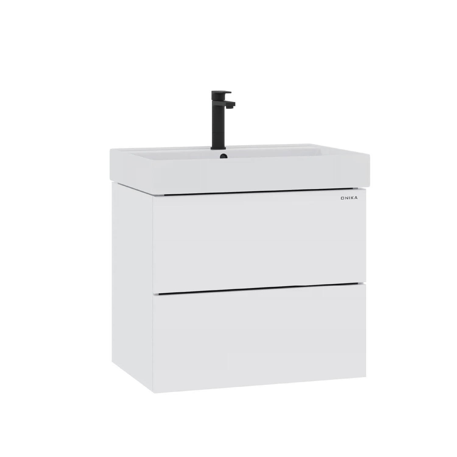 Изображение товара Подвесная тумба для ванной комнаты ONIKA Навиа 65 белая с механизмом push-to-open