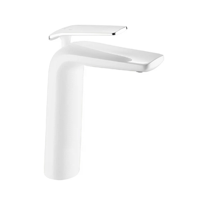 Изображение товара Смеситель для раковины высокий Rose R39F R3911F, белый/хром