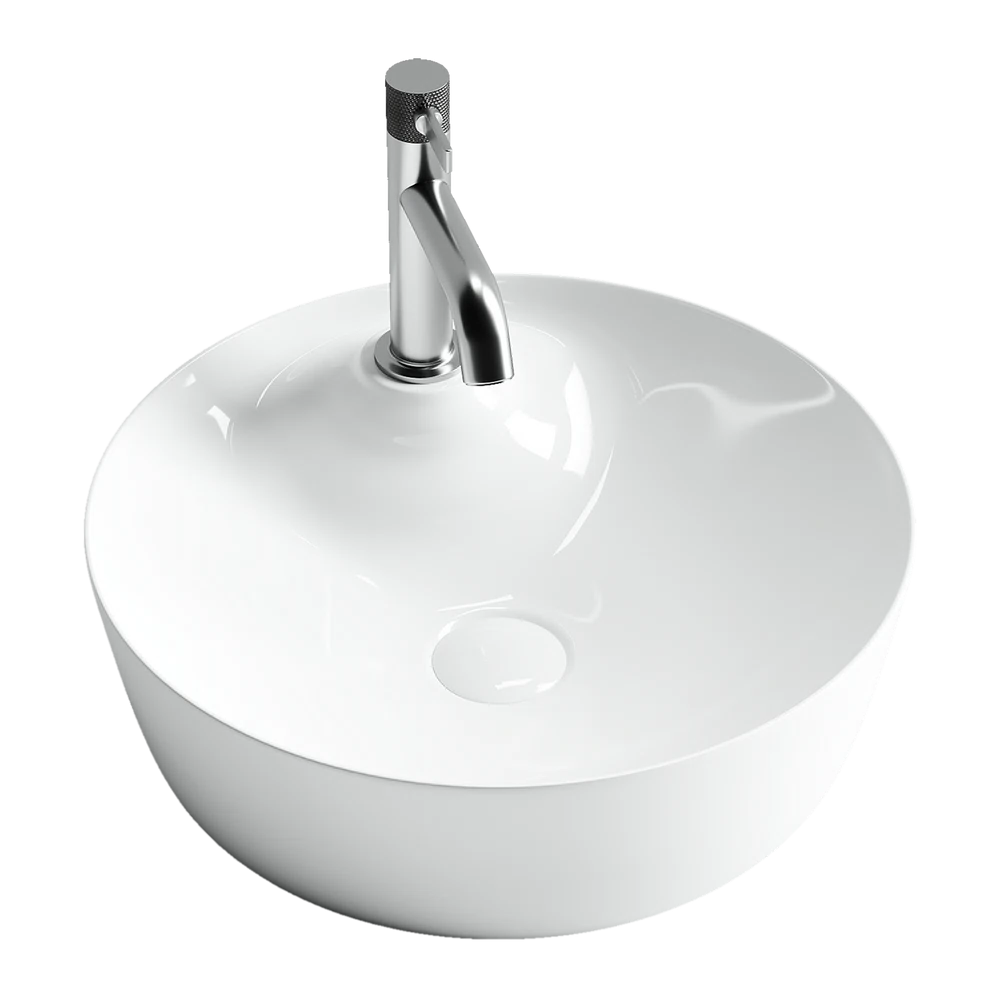 Изображение товара Умывальник накладной круглый Element 435x435x135мм Ceramica Nova белый