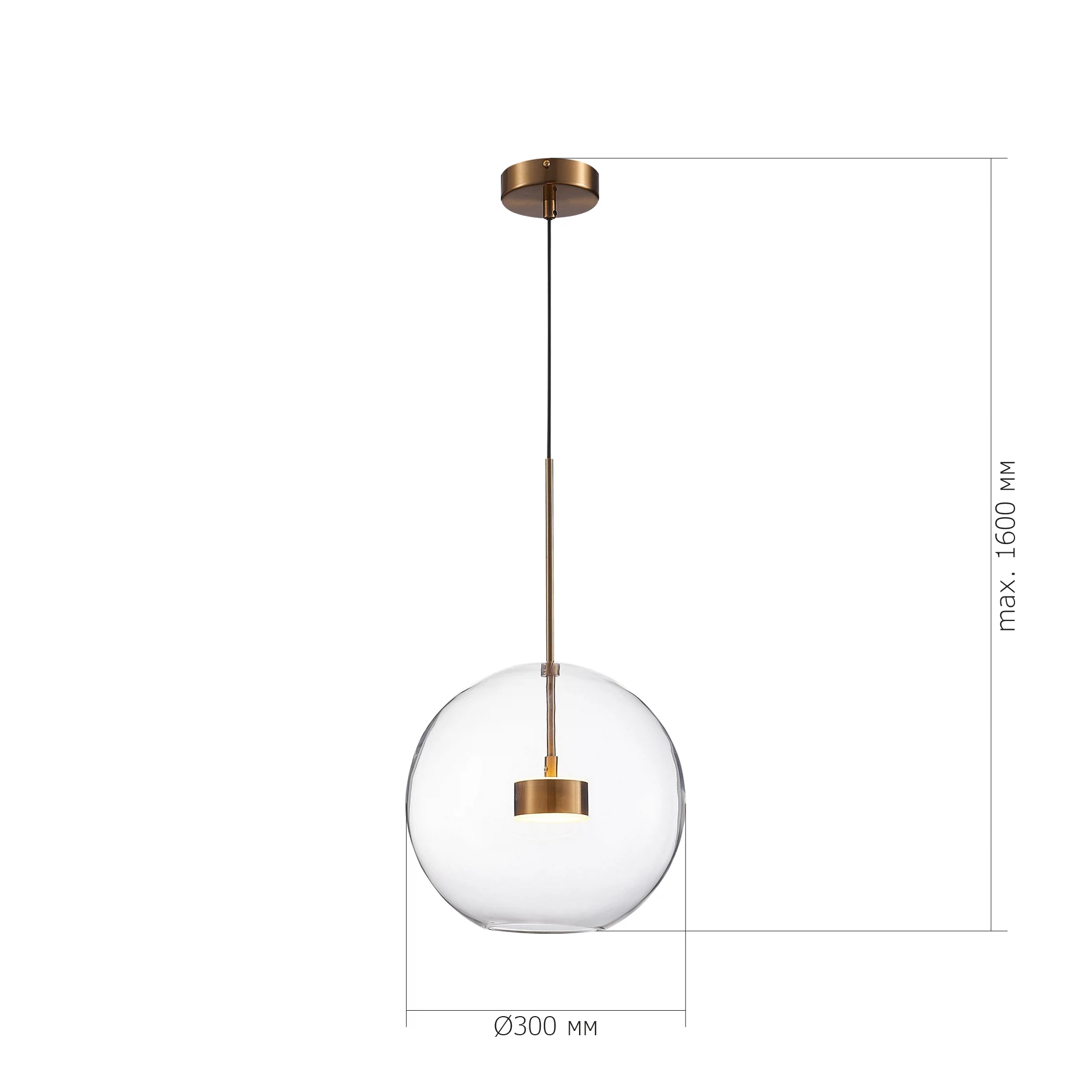 Изображение товара Подвесной светильник BOPONE LED 14W 3000K стильный дизайн регулируемая высота