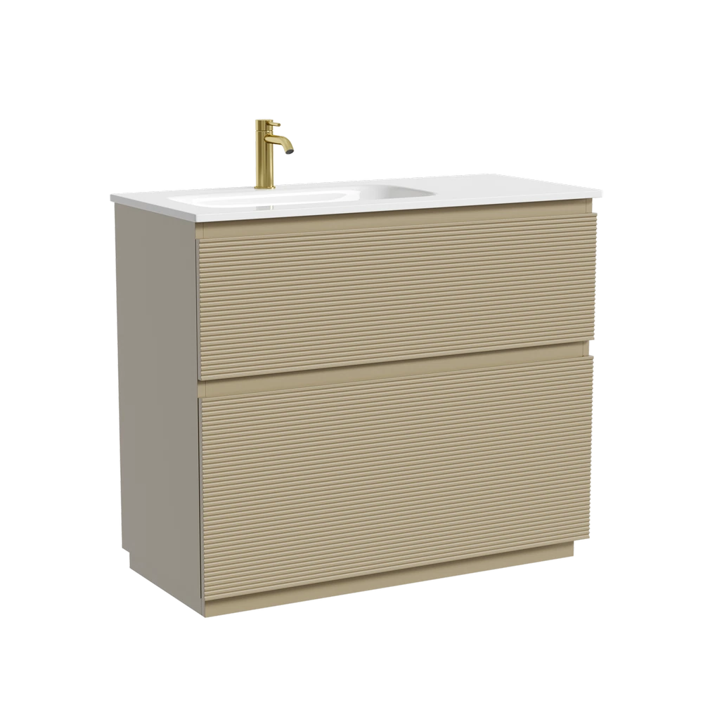 Изображение товара Тумба напольная для ванной SANCOS Folk Floor левая капучино 995х445х850