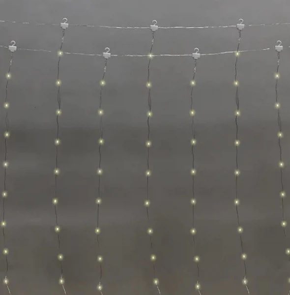 Изображение товара Гирлянда Светодиодный дождь из росы 3м теплый белый USB пульт управления