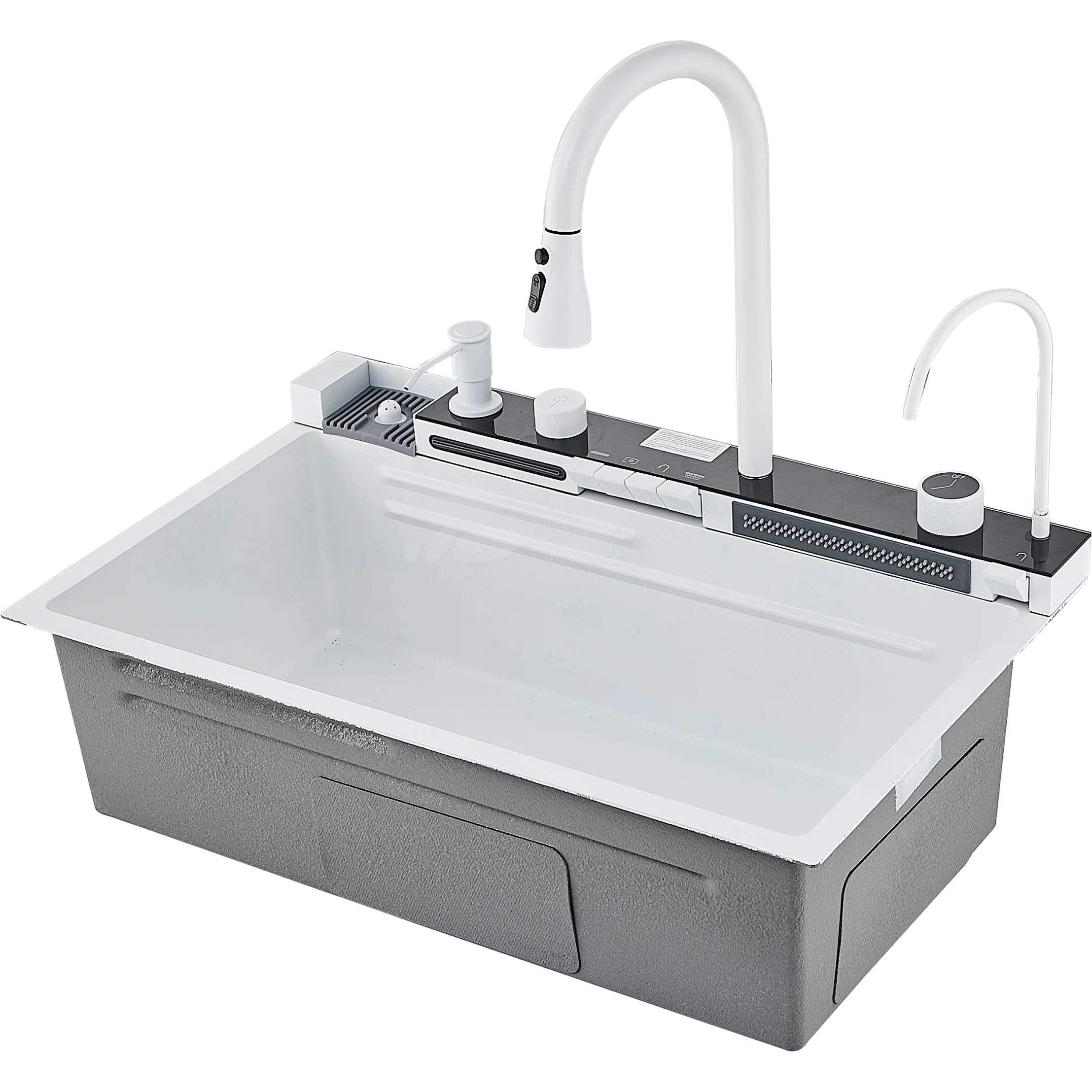 Изображение товара Многофункциональная кухонная мойка Savol S-SC001W, белый, нержавеющая сталь