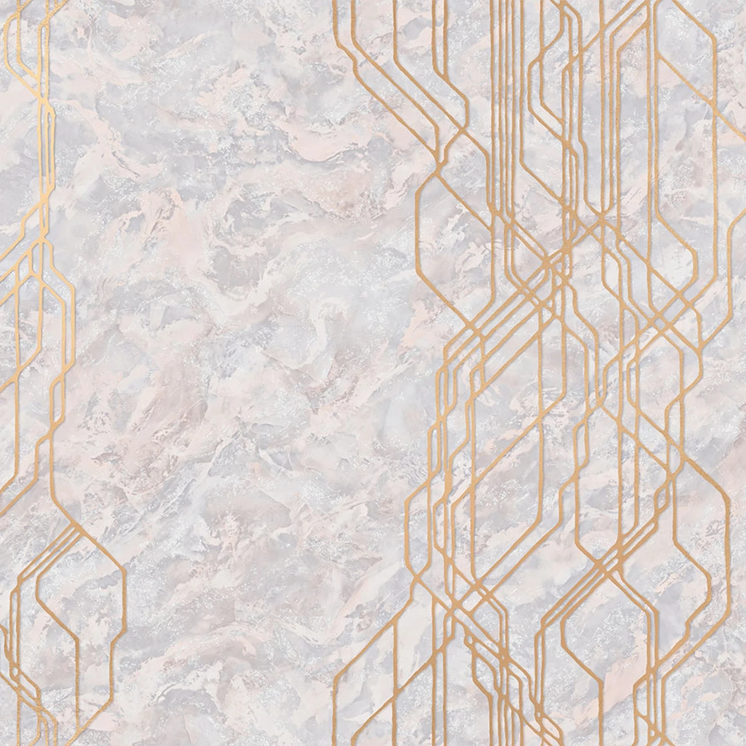 Изображение товара Обои виниловые WallUp Estetica голубые 10,05м х 1,06м, стиль хай-тек