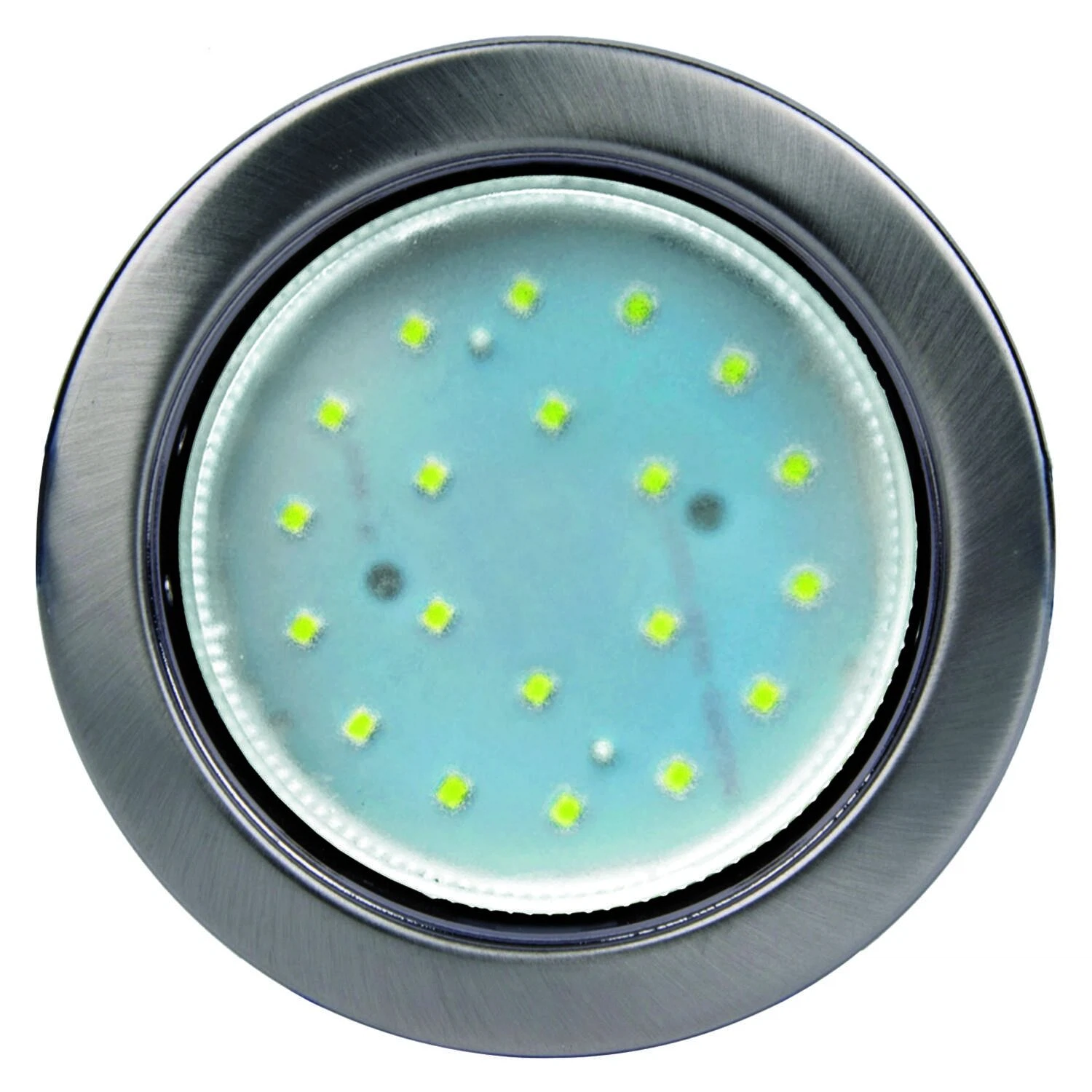 Изображение товара Встраиваемый светильник Ecola GX53 H4 без рефлектора с подсветкой Сатин-хром 48x106