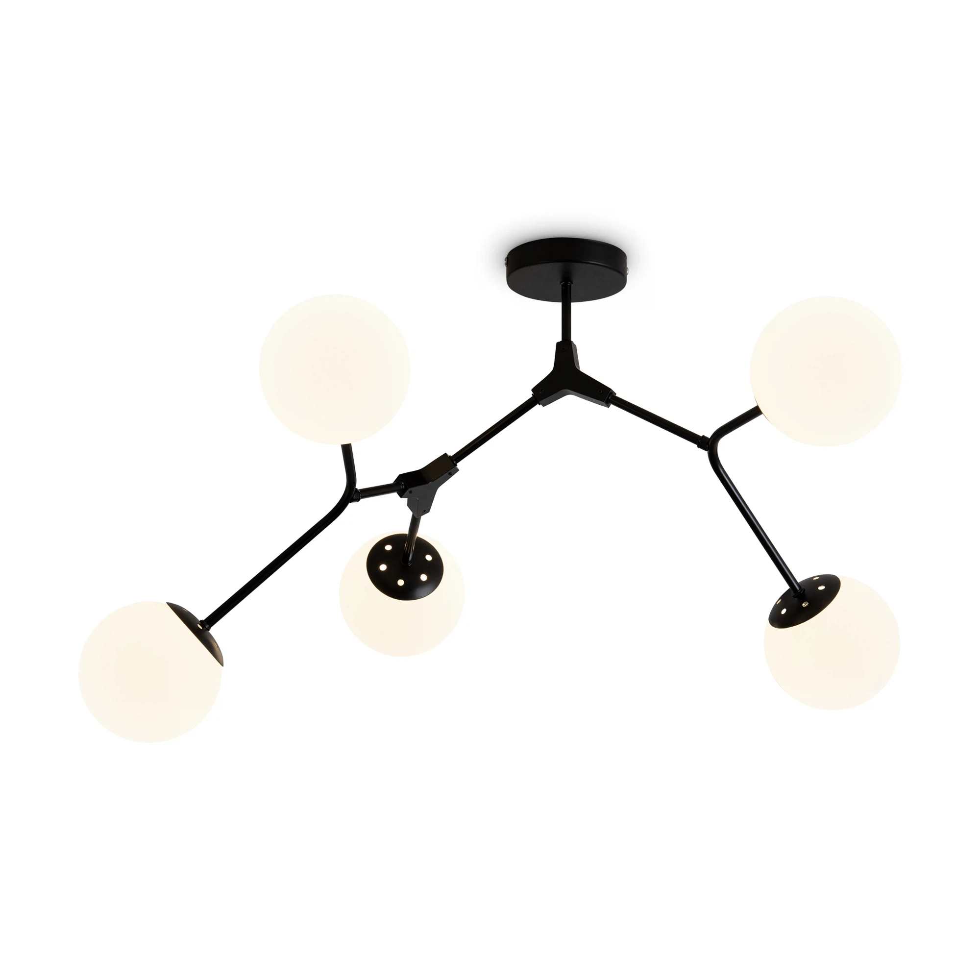 Изображение товара Люстра потолочная Freya Skip FR5497PL-05B стильная черная 5 ламп Е27