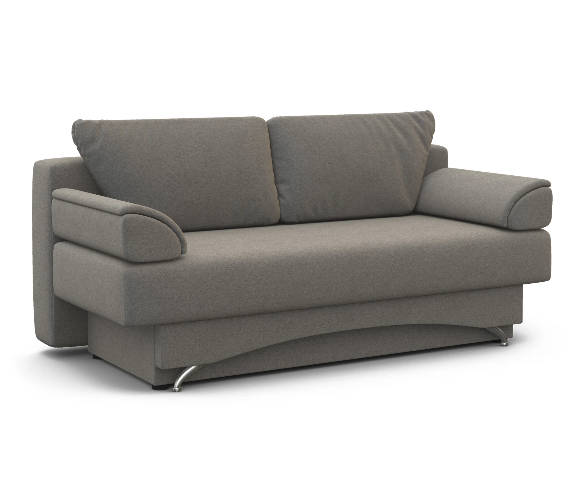 Изображение товара Диван-кровать Евро 130 велюр серый