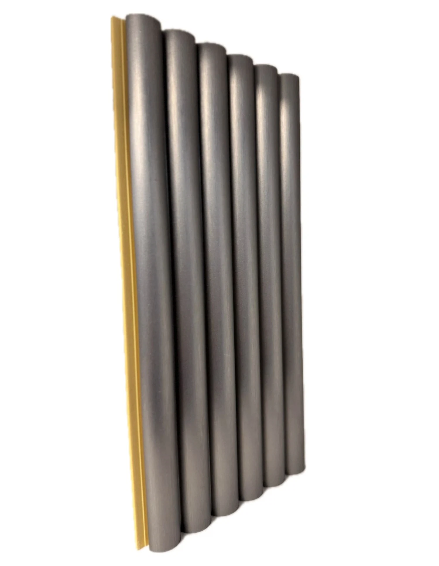 Изображение товара Реечная панель BONAPARTE Pipe silver metal 2800x123x15 мм для внутренней отделки
