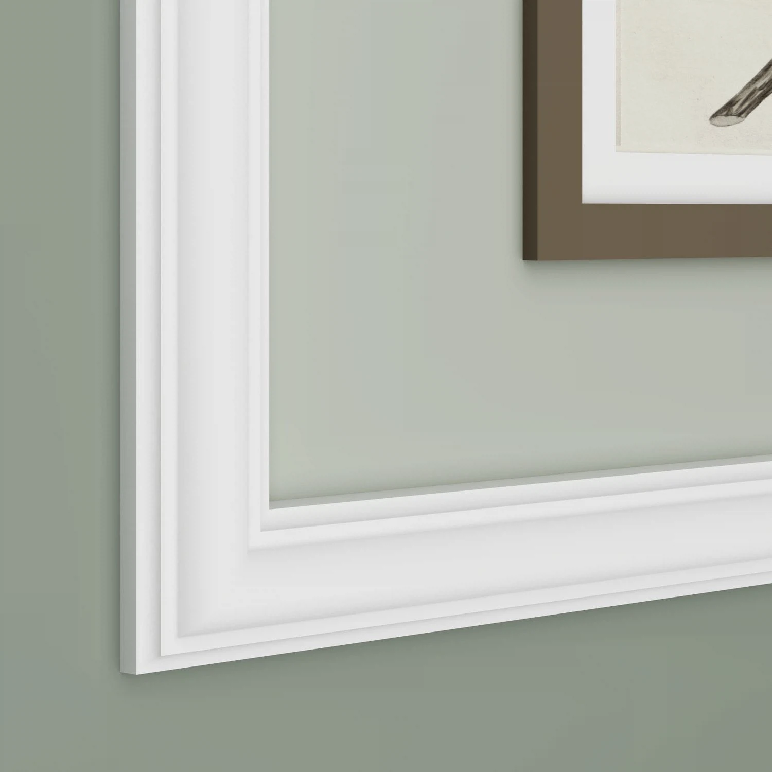 Изображение товара Молдинг белый Ultrawood арт. U 0003 p (2000 х 25 х 12)