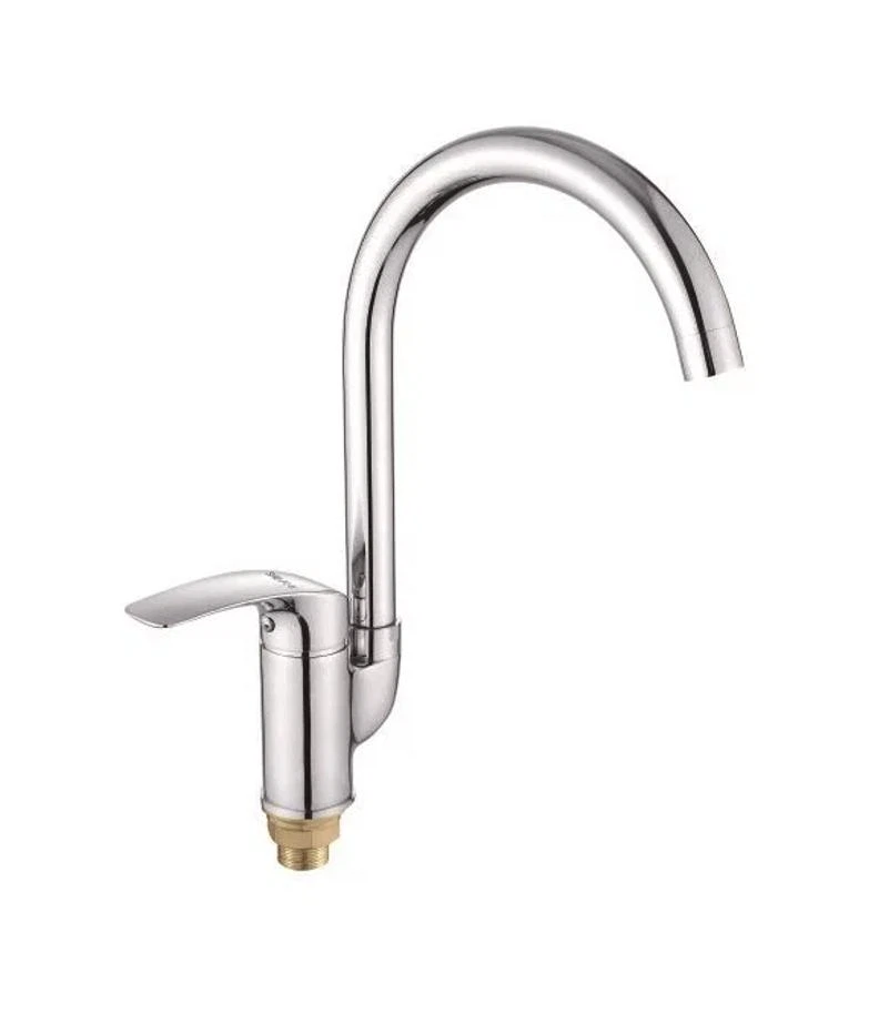 Изображение товара Смеситель для кухни Shevanik S5553, хром - рычажный, 14 см излив