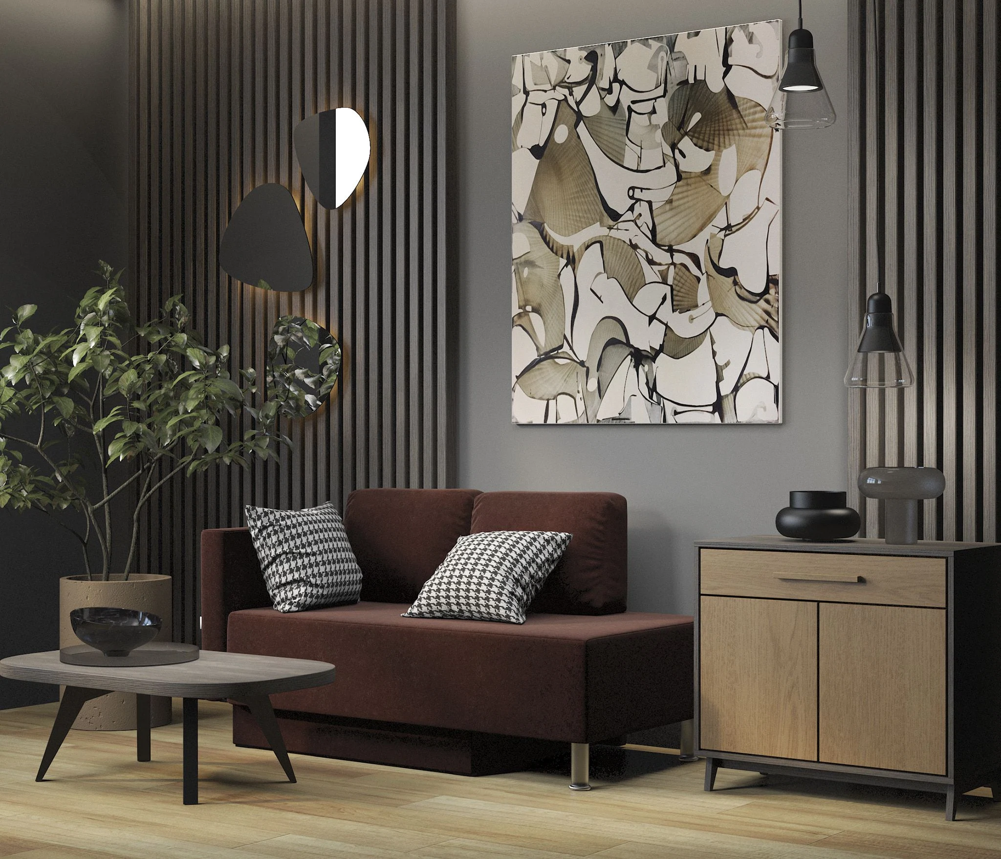 Изображение товара Кушетка Леон левый велюр Дрим шоколад с механизмом еврокнижка и бельевым ящиком