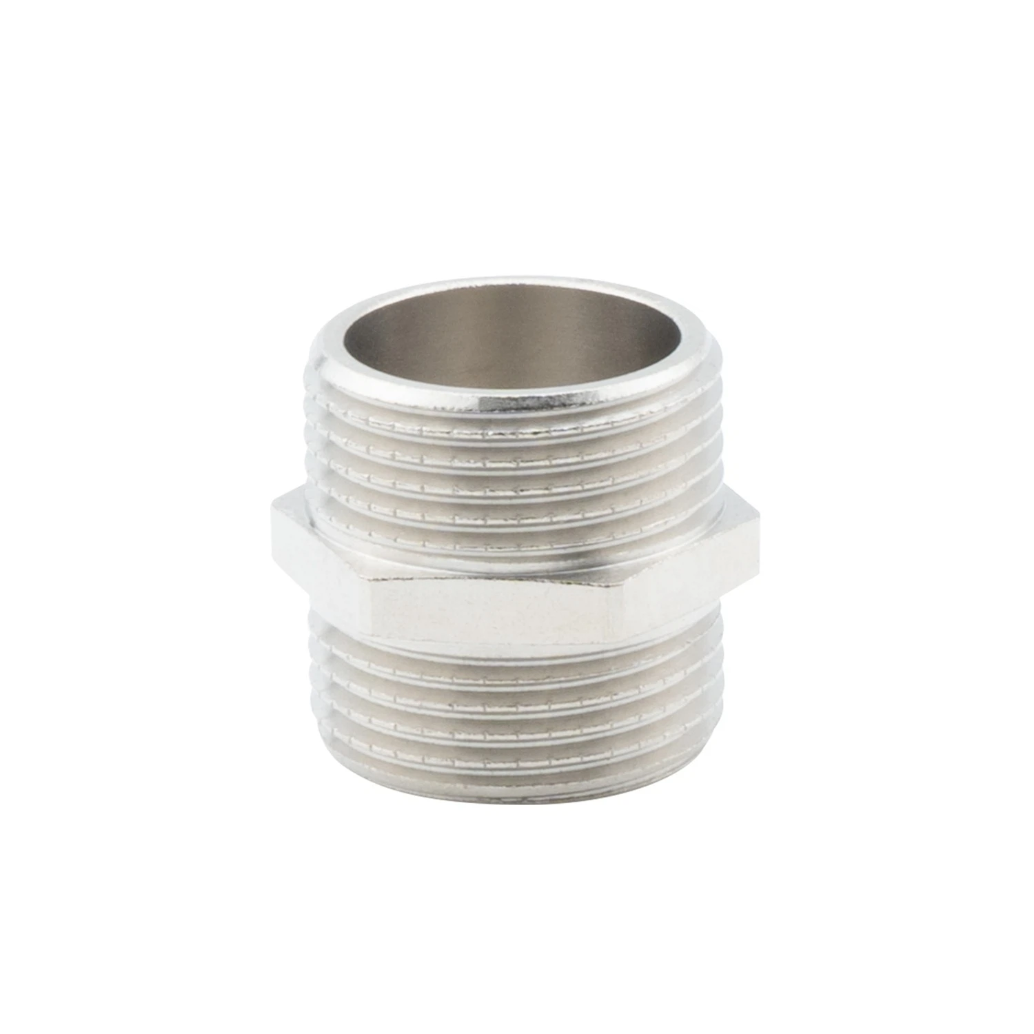 Изображение товара Ниппель, НР-НР, никелированный 1/2" ,  0103-1515