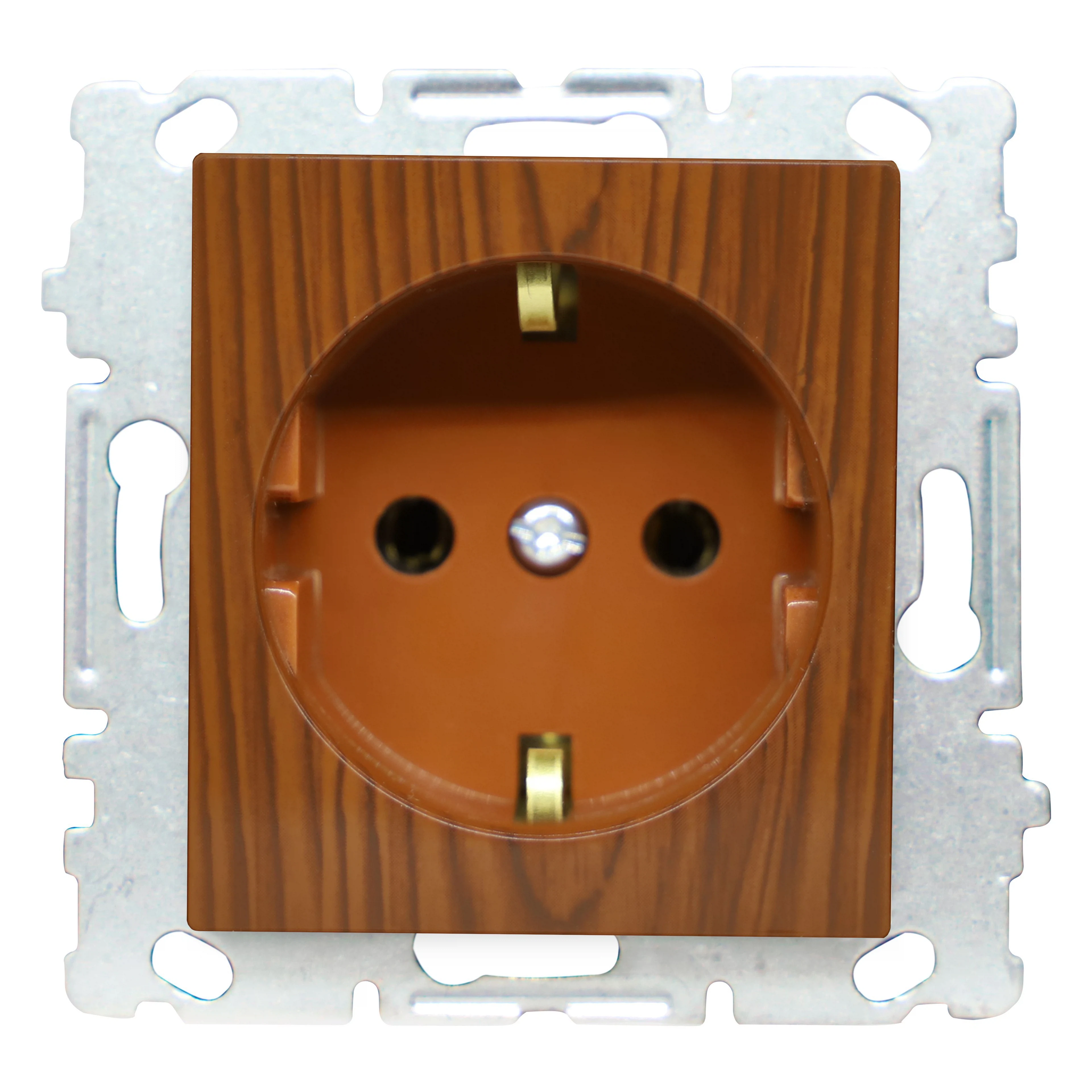 Изображение товара Розетка Vesta-Electric Wood одинарная с заземлением без рамки