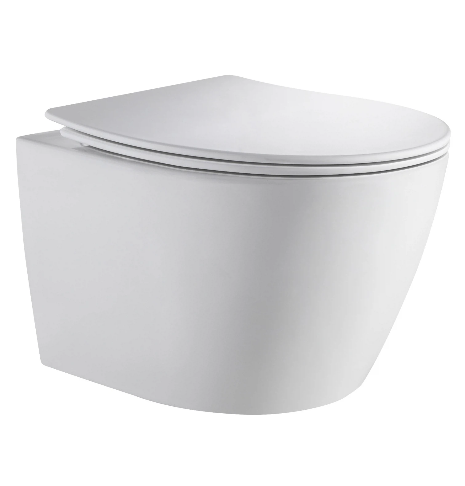 Изображение товара Подвесной унитаз Alma Tornado безободковый с сиденьем DPL Slim