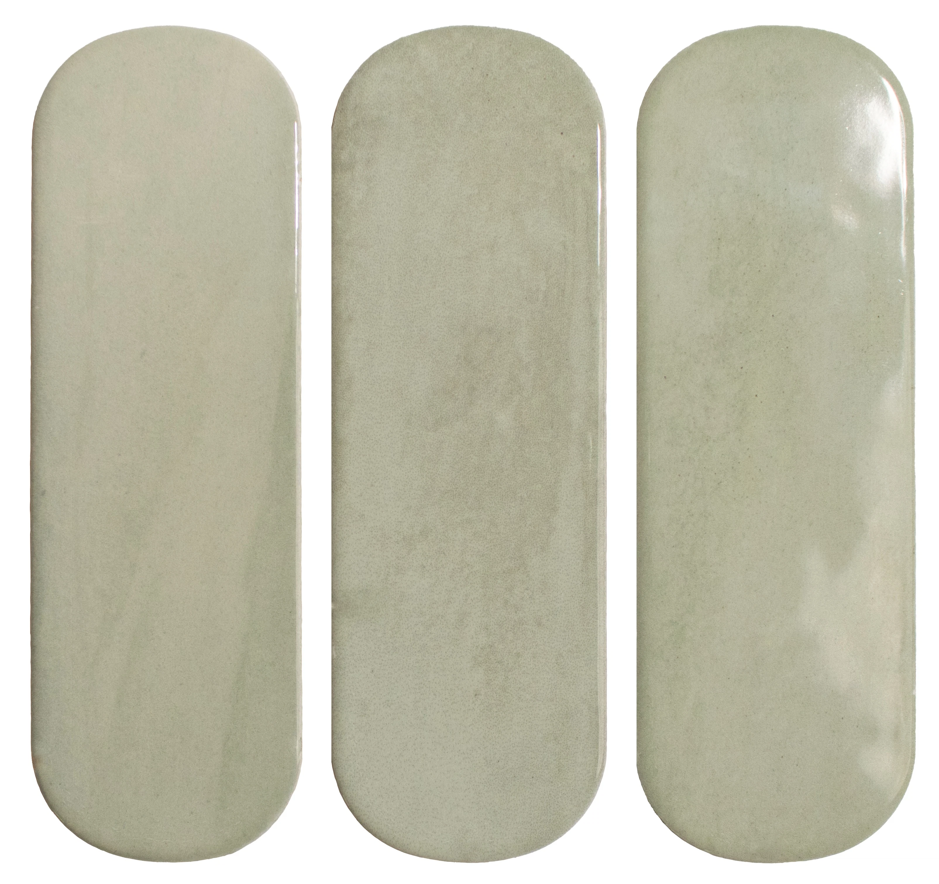 Изображение товара Настенная глянцевая овальная плитка Calema Oval Tea 5,2х16, 85 шт