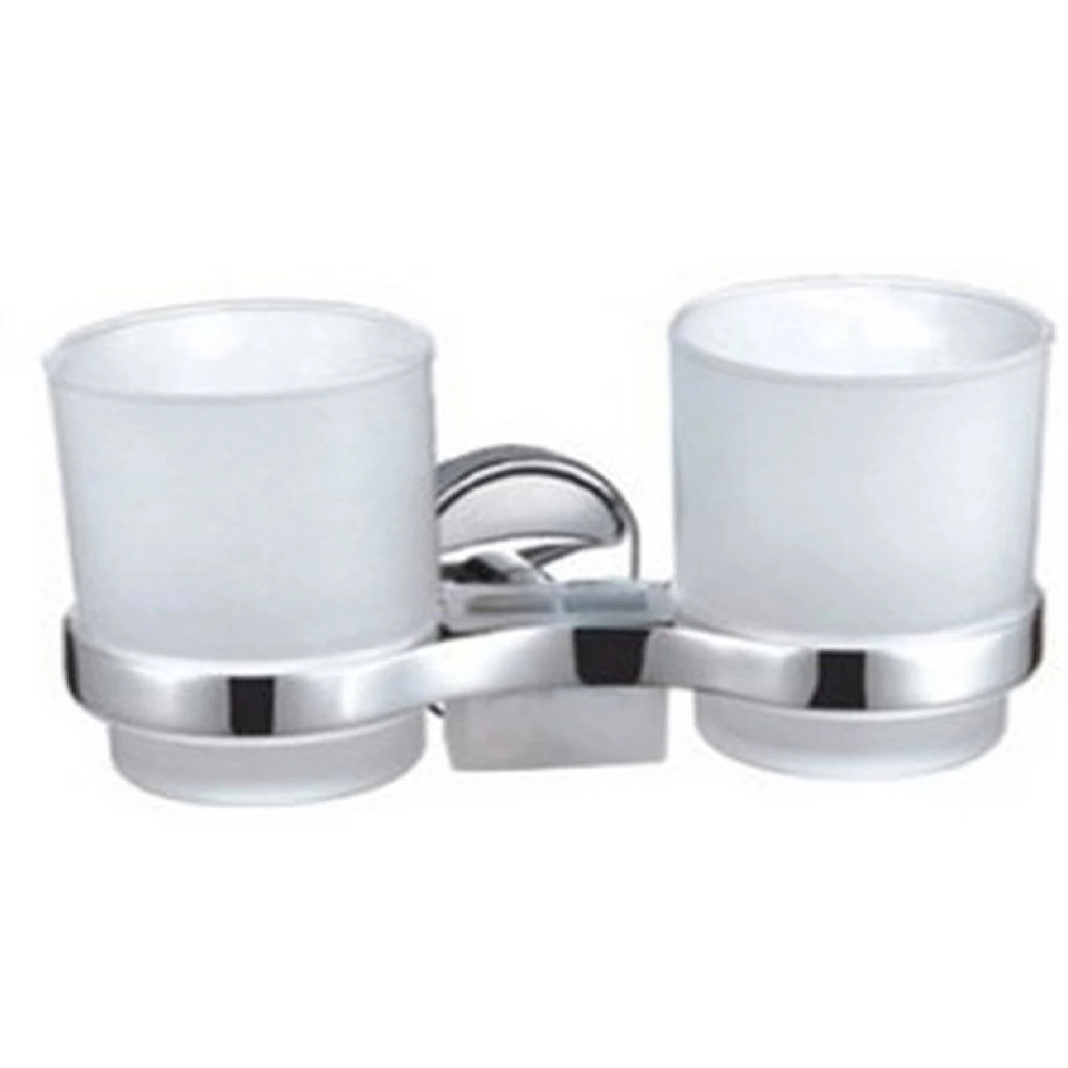 Изображение товара Стакан для ванной комнаты двойной D-Lin D212700, хром
