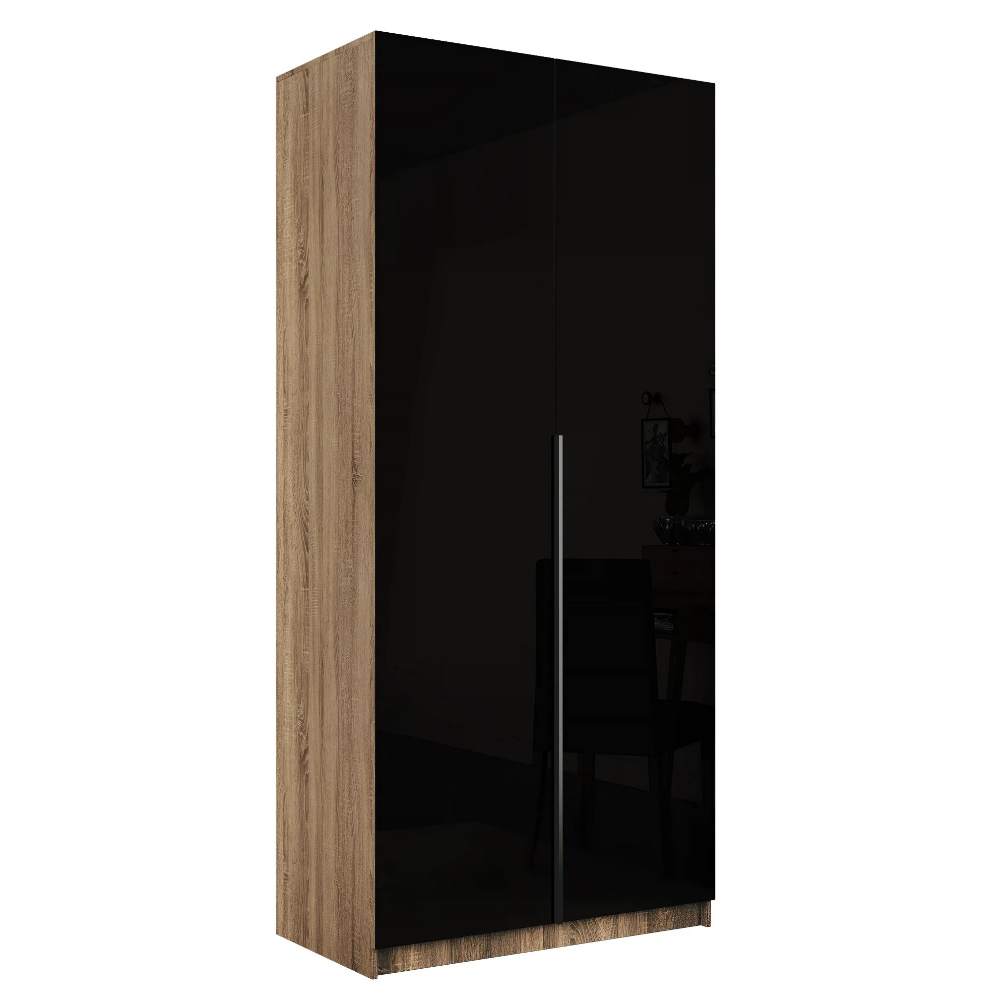 Изображение товара Шкаф распашной Локер 101x52.5x220 см с стеклянными дверцами и системой Titus B-Type