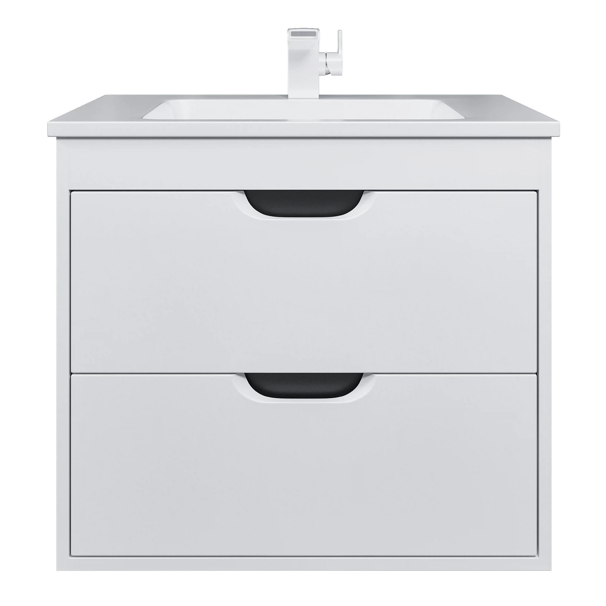 Изображение товара Подвесная тумба под раковину Uperwood Modul 61х44,4х55 см белая/графит